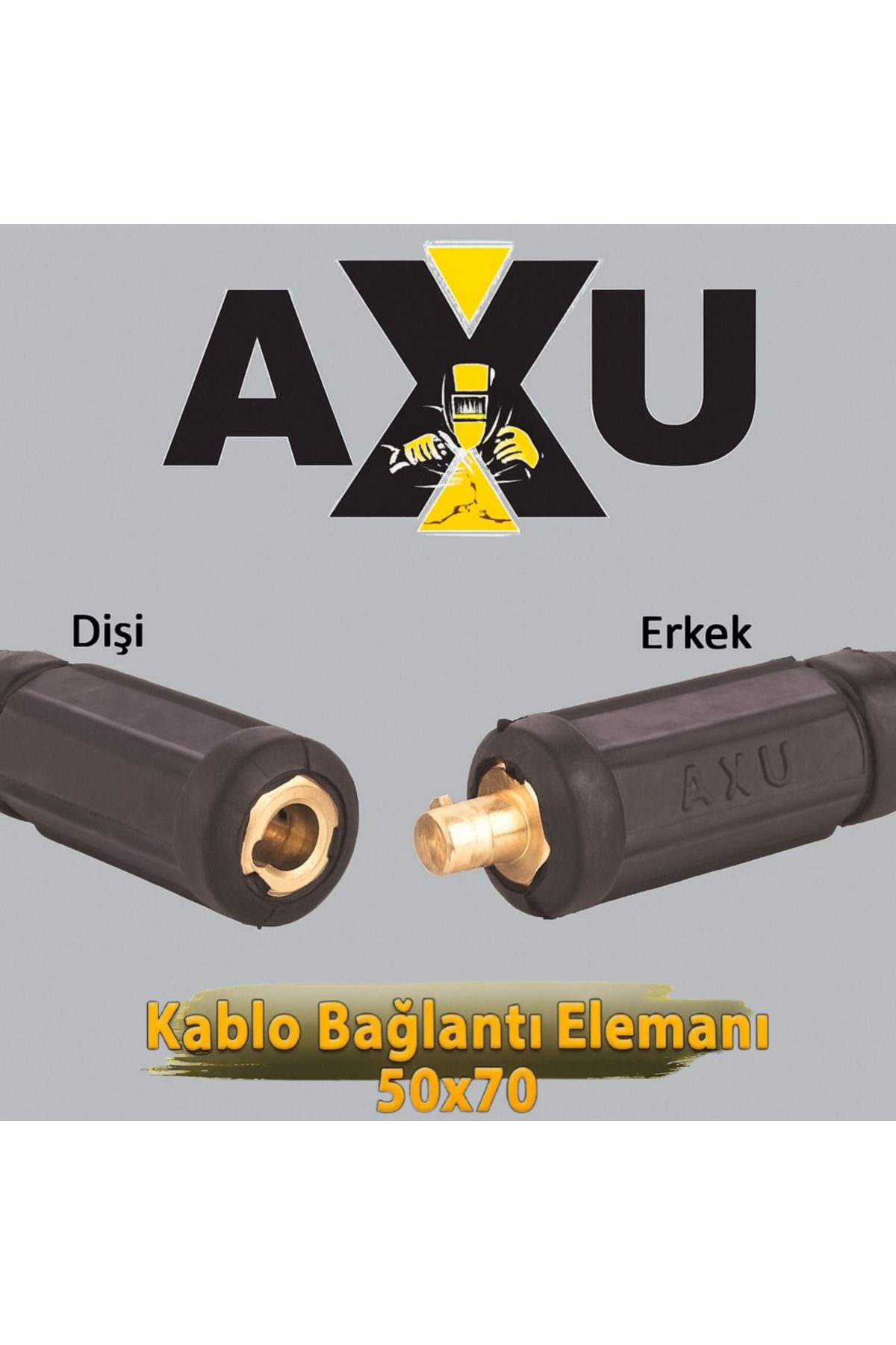 Axu KBE 50x70 Kaynak Makinesi Kablo Bağlantı Elemanı Takım