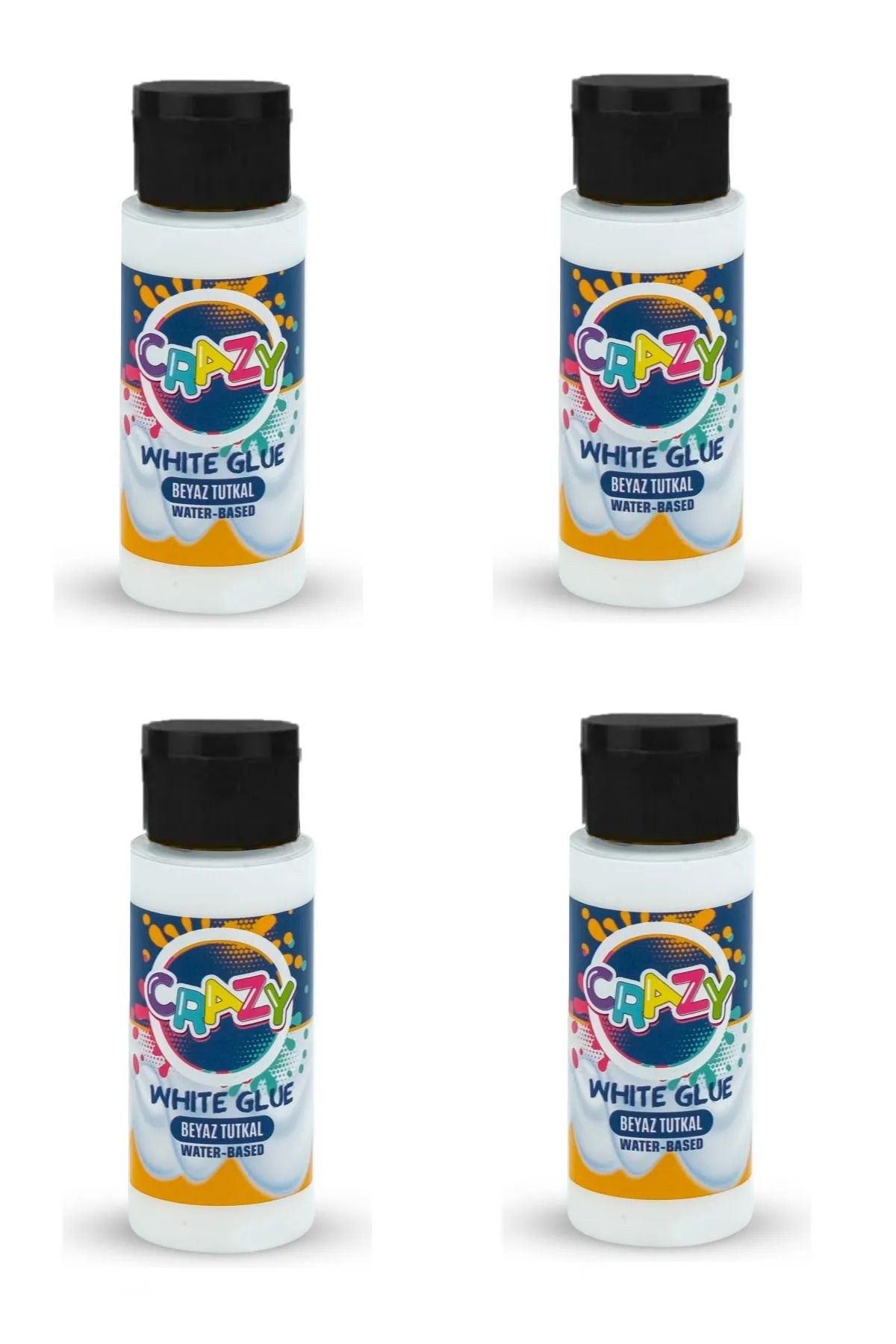 arttone Crazy 60 CC Beyaz Tutkal 4'lü Set