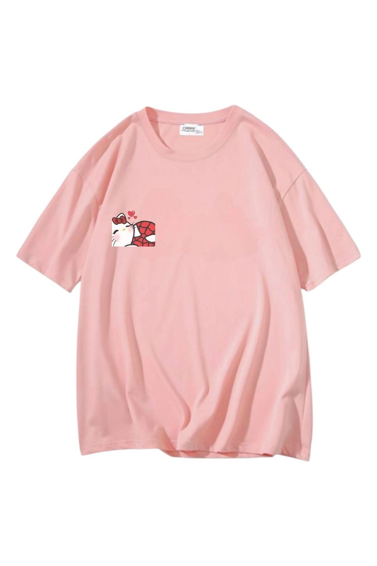 Carpe Pink Kitty Spider Oversize T-shirt