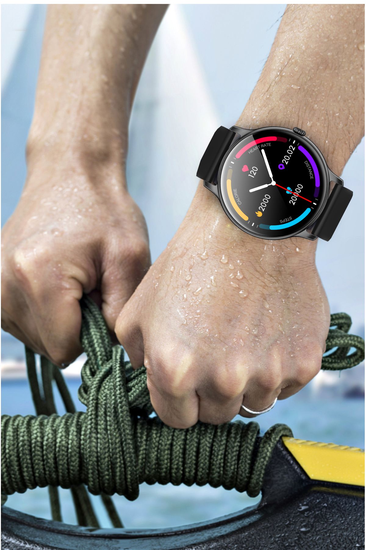 ideal STORE-Ceas Smartwatch Tokio Fashion idealSTORE, Ecran Rotund LCD, UltraSlim, Apeluri Bluetooth, Android- i 4
