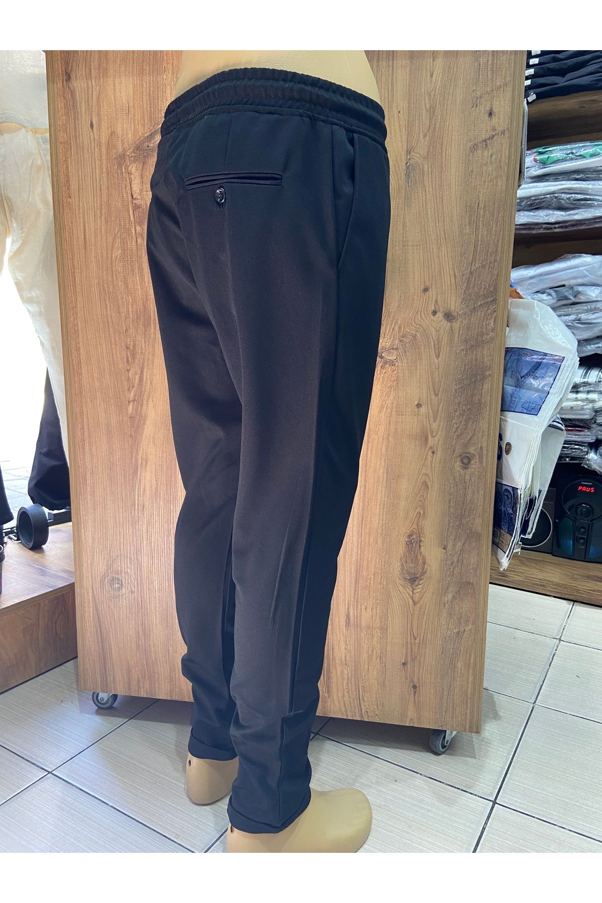 New Sheet JAGGER-BELİ LASTİKLİ-KETEN PANTOLON
