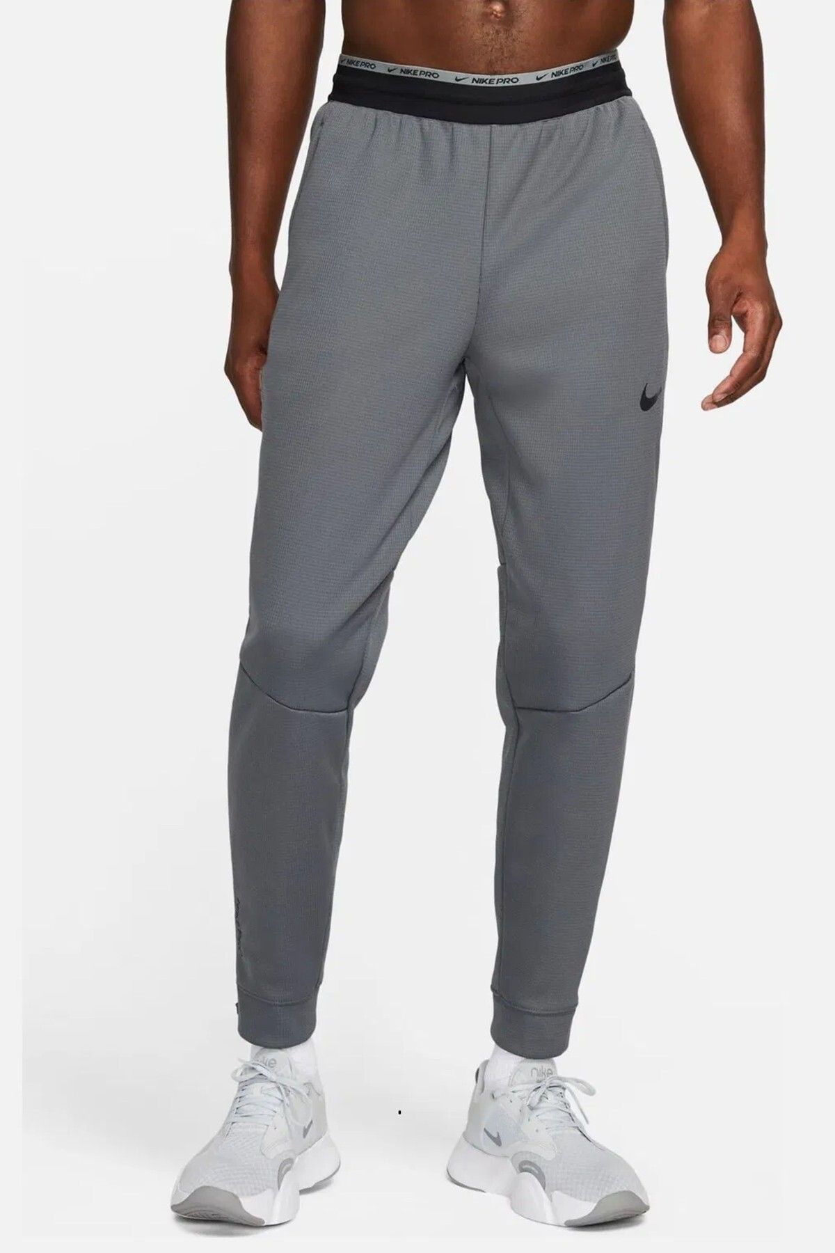 Nike Training Pro Sphere Therma Fit Jogger Fermuar Cepli Erkek Eşofman Altı Gri