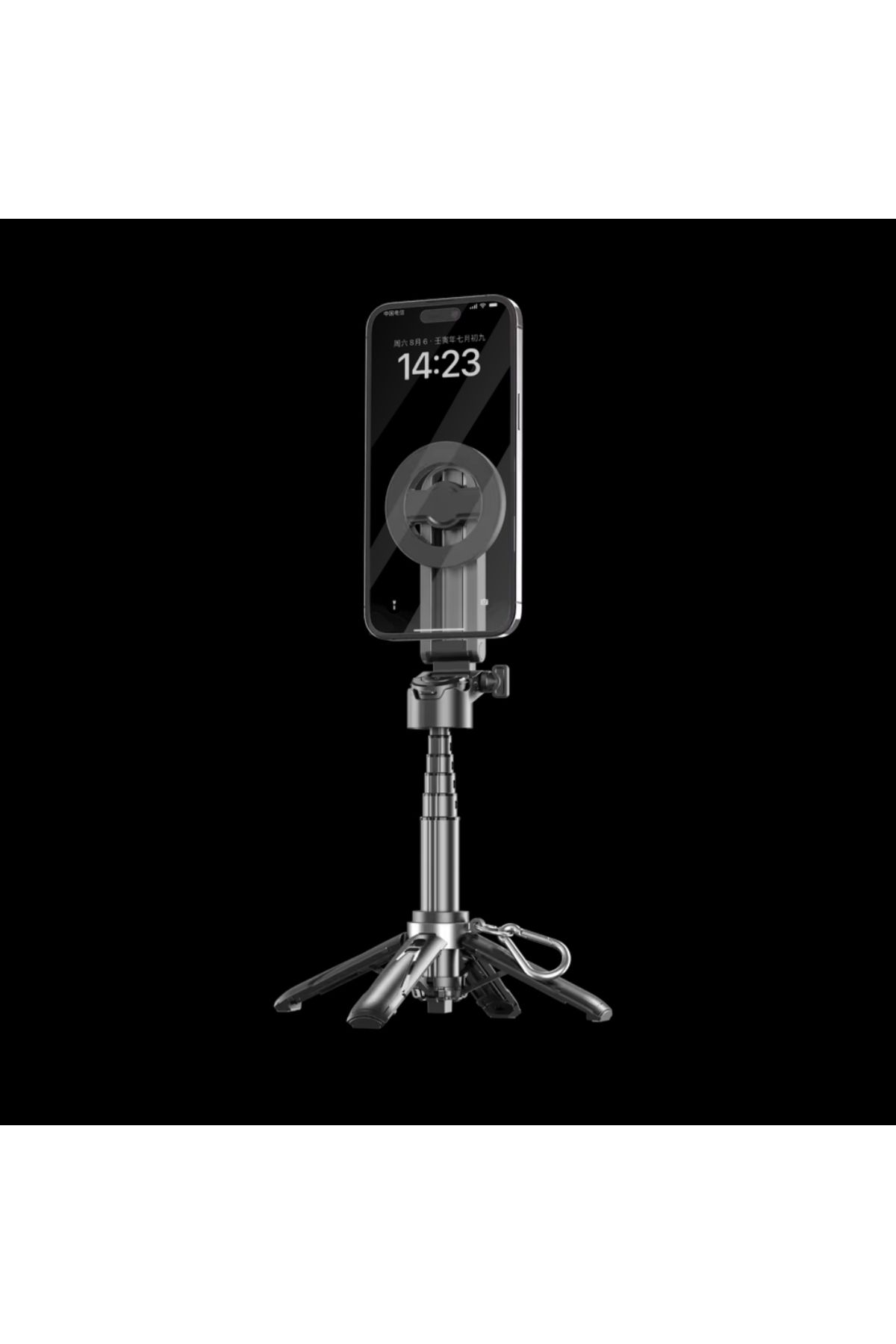 Voground Yeni Yükseltilmiş Manyetik Tasarım Mini Bluetooth Taşınabilir Teleskopik Çok fonksiyonlu Tripod
