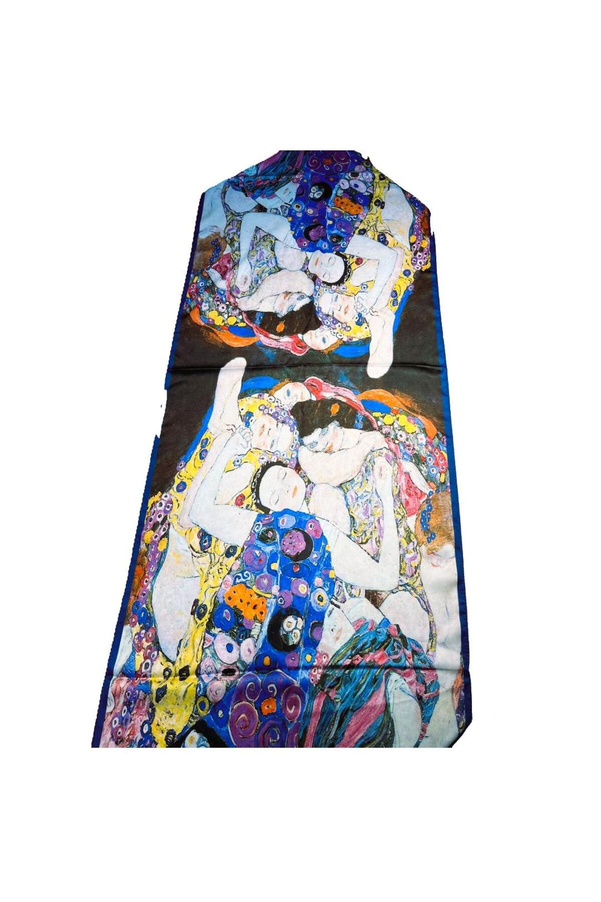 MODA Fular Gustav Klimt The Virgin deseni 175x45