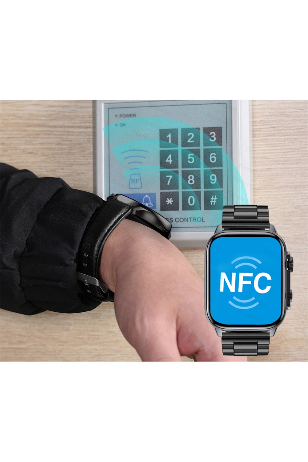ideal STORE-Smartwatch idealSTORE TESSLA 11 Pro, Ecran AMOLED, Apel Bluetooth cu Difuzor si Microfon, Monitor So 8