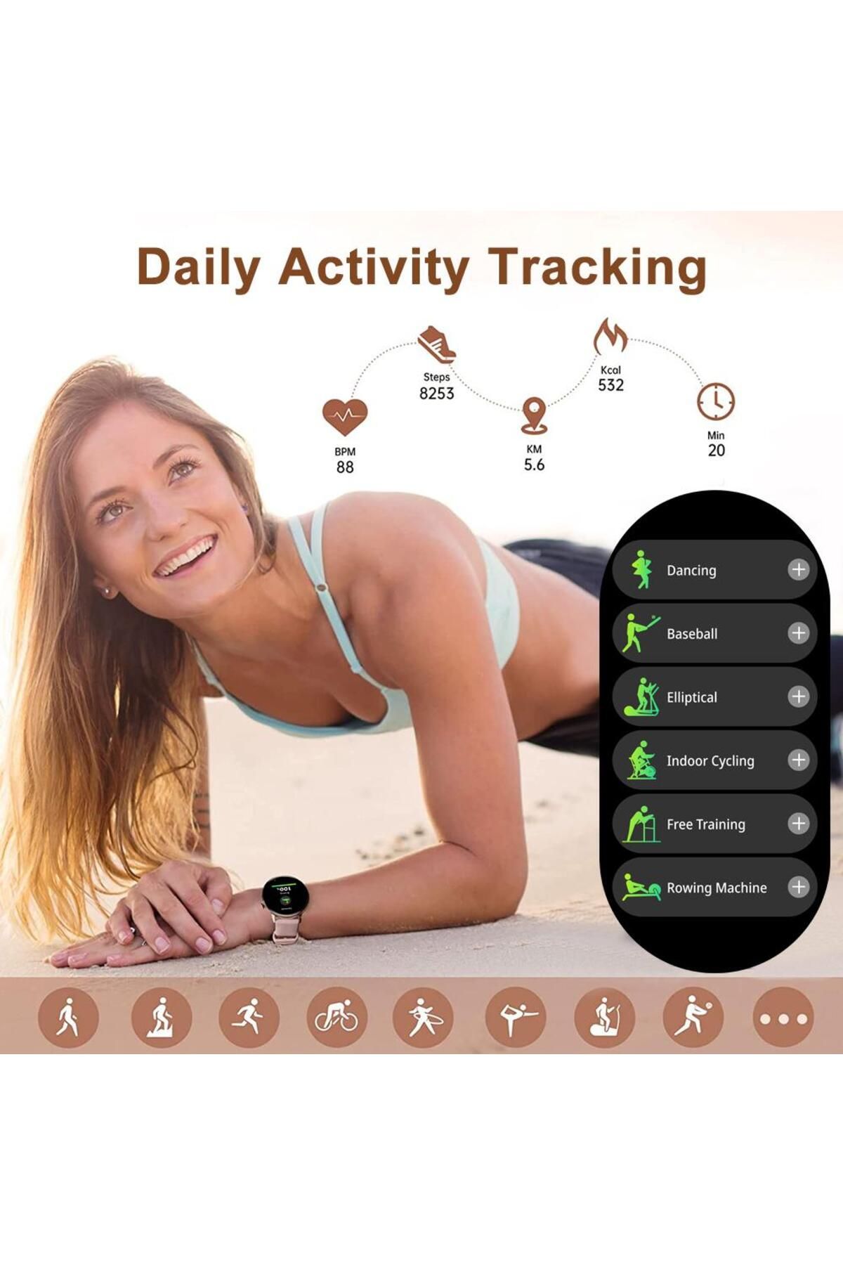 ideal STORE-idealSTORE STMone Smartwatch, Bluetooth Call, Voice Assistant, AMOLED Screen, 100+ Sports Modes, 5