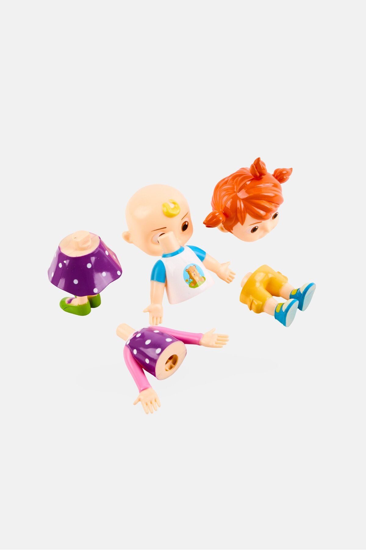 Cocomelon-3 Pieces To Connect Stacking Character Toy 4