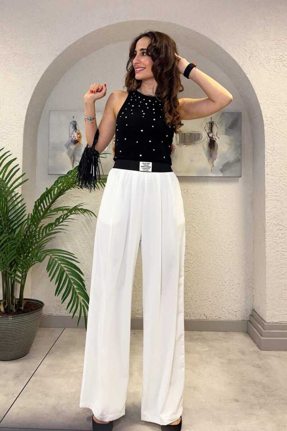 Quzu ETİKET DETAYLI PANTOLON