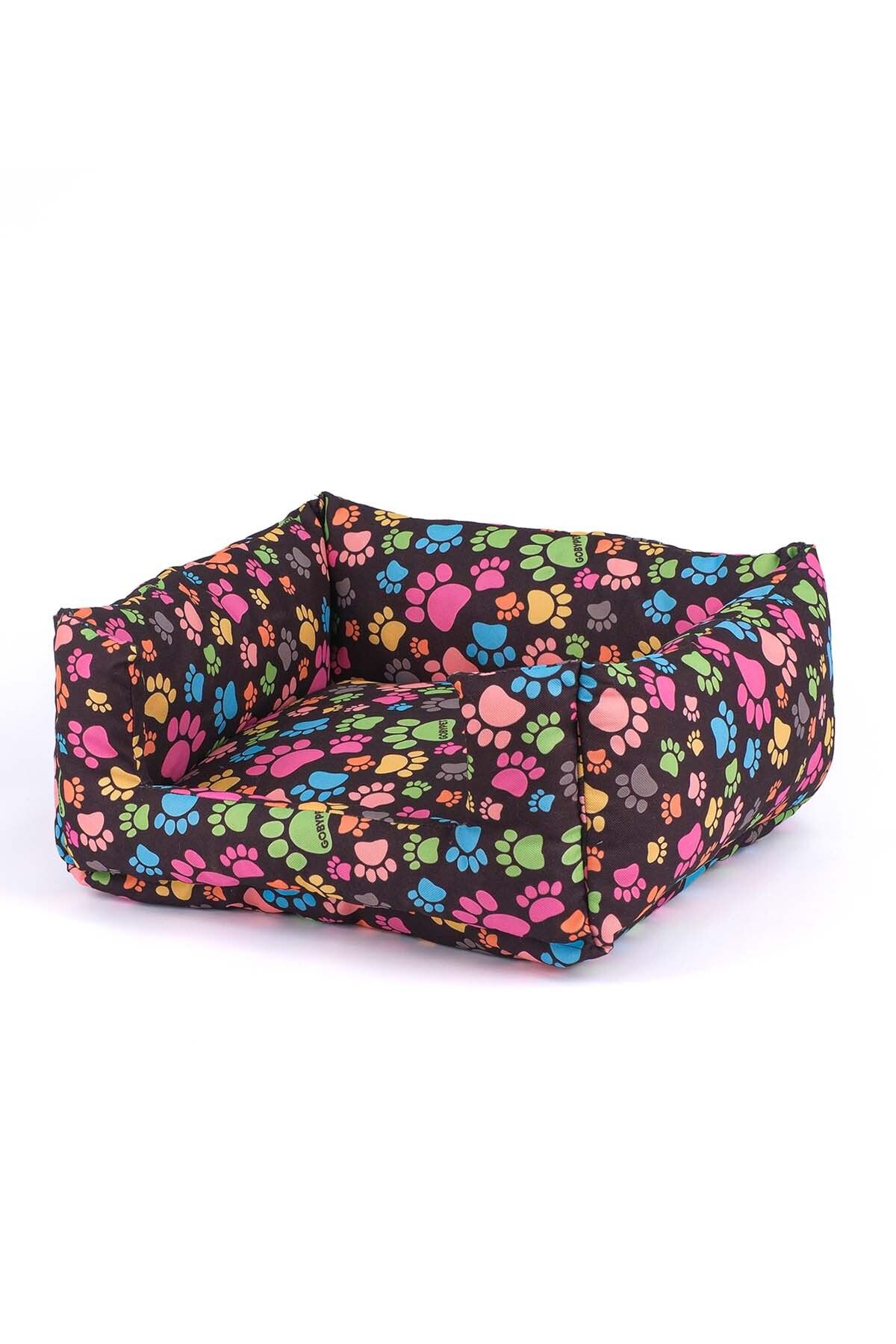 GOBYPET Desenli Kedi-Köpek Yatağı, Küçük Irk Köpek Yatağı, Yumuşak Kedi Yatağı, Köpek Yatağı Minder 45x50x22