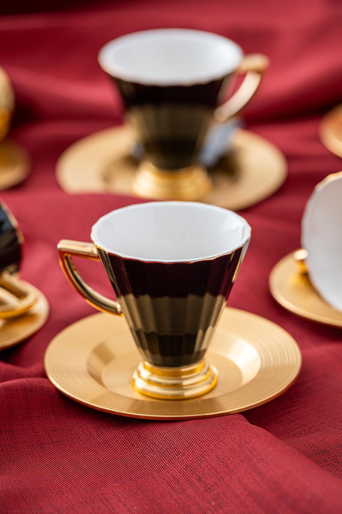 ACAR Alice 6 Kişilik Kahve Fincanı Takımı - 90 ml