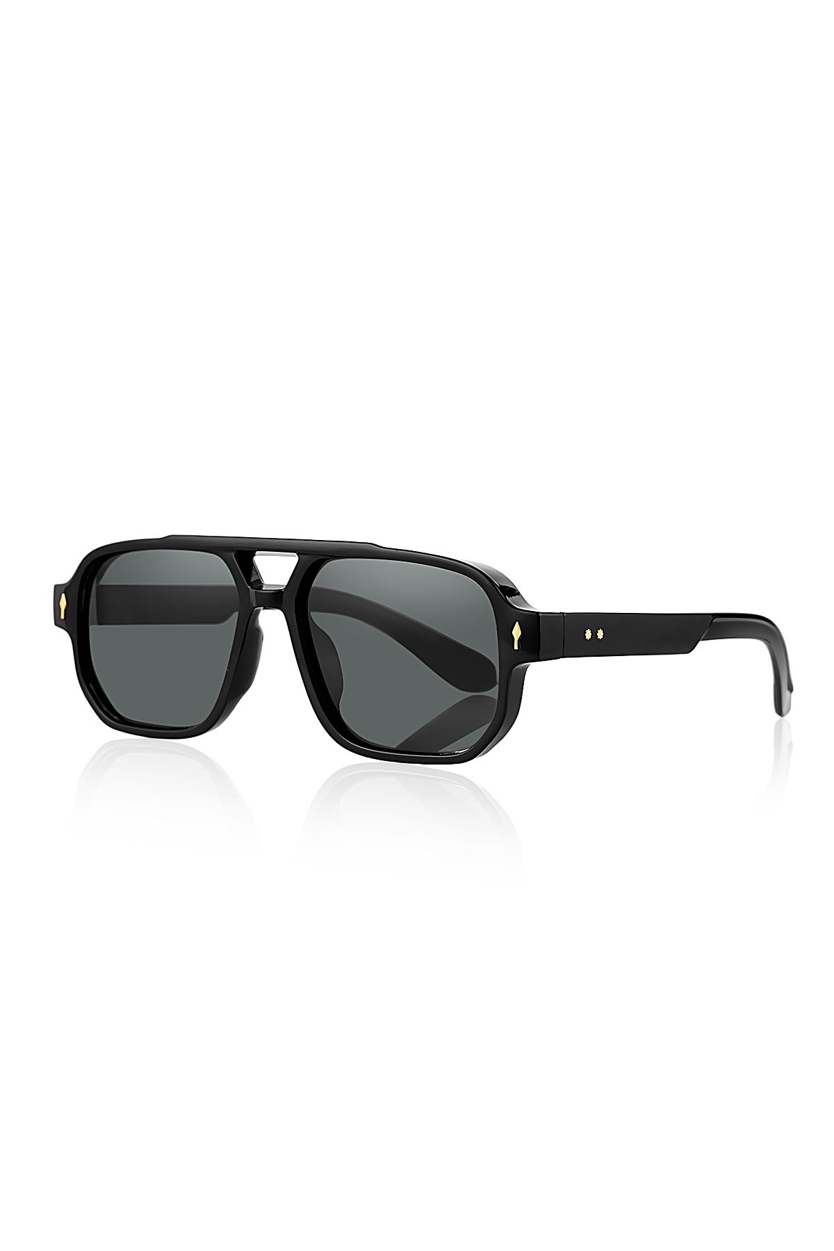 Kinary Uv400 Korumalı New Pilot Stil Unisex Güneş Gözlüğü Siyah Model 1086