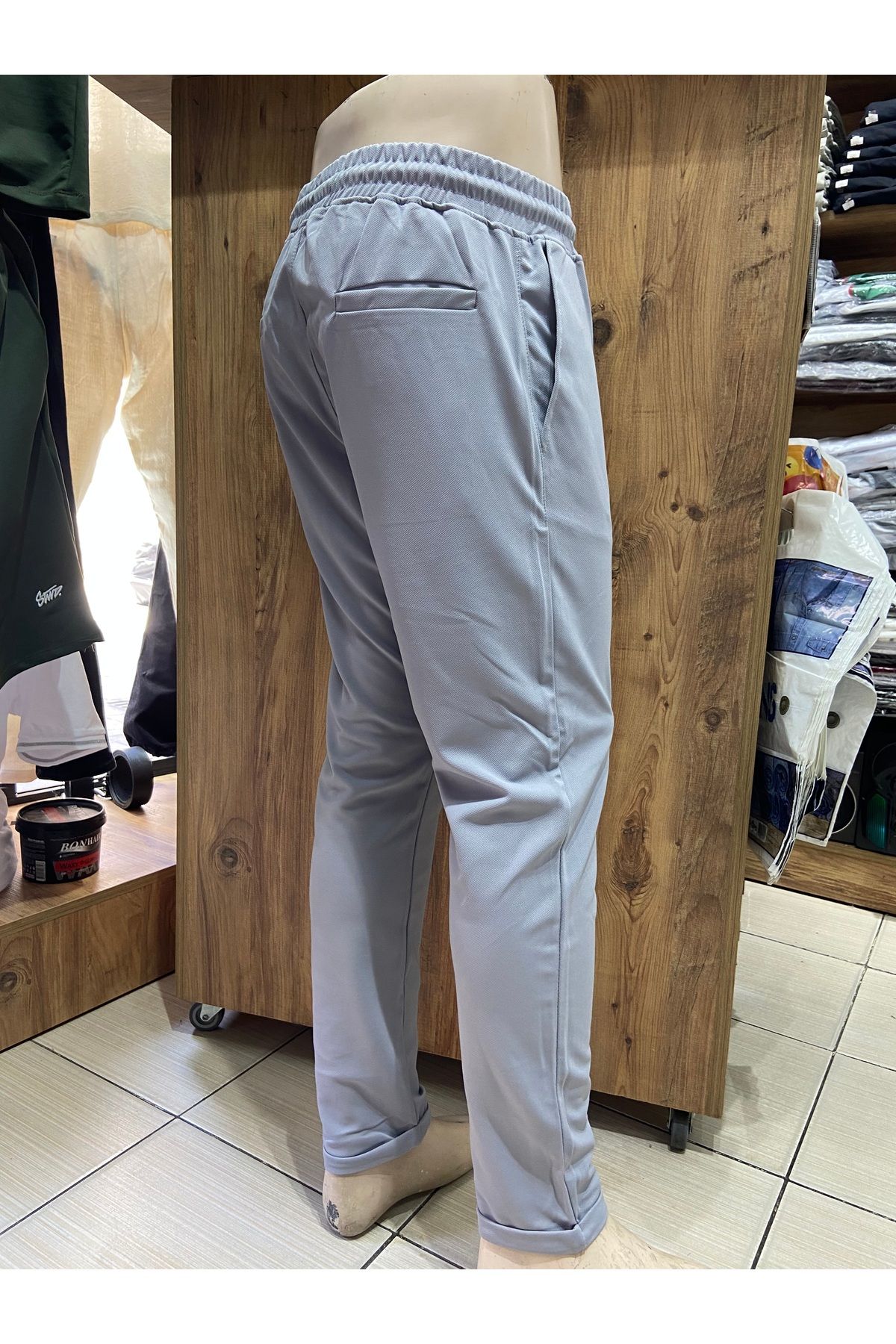 New Sheet JOGGER-BEL LASTİKLİ-DUBLE PAÇA KETEN