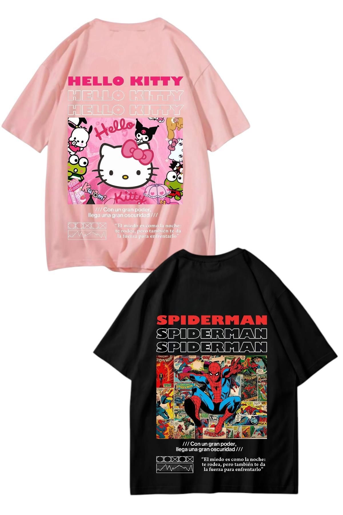 Carpe Spider Design Oversize T-shirt