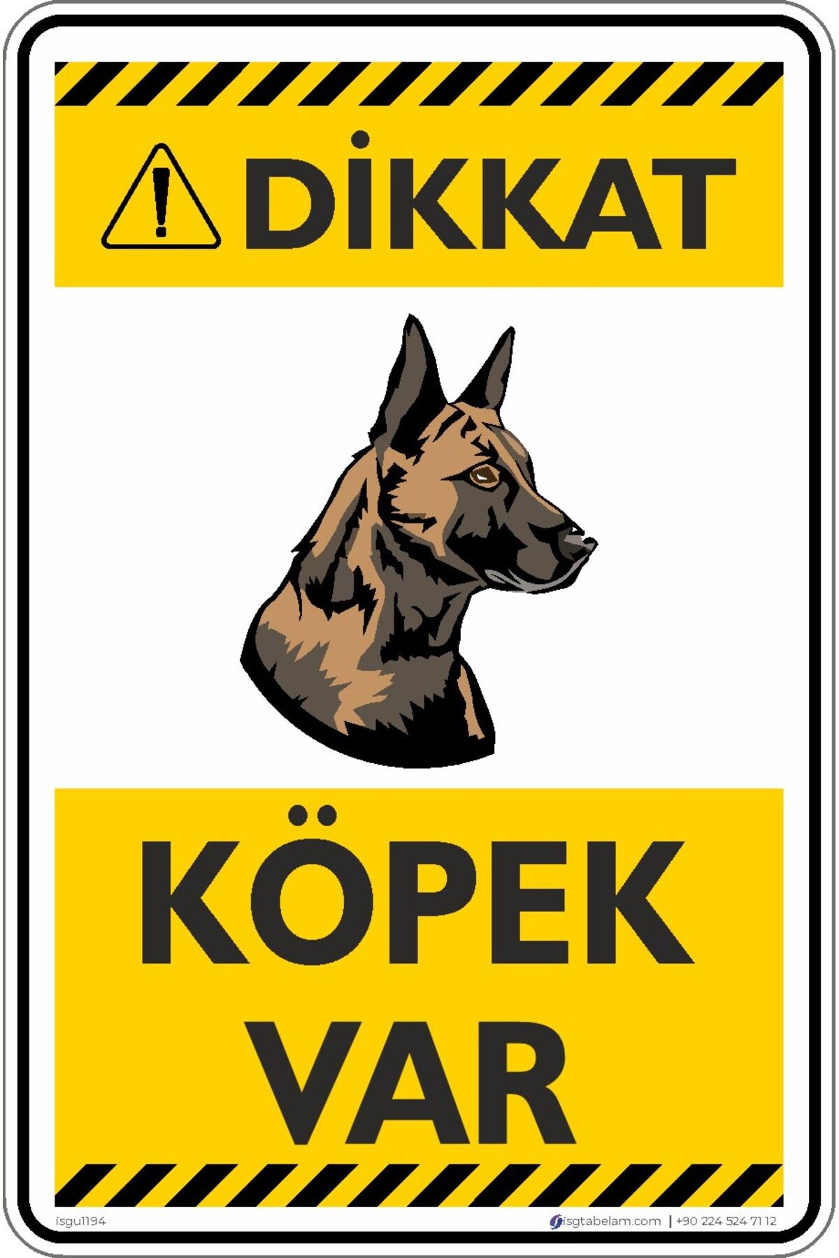 isgtabelam Dikkat Köpek Var!/V5/15x20cm/Kompozit