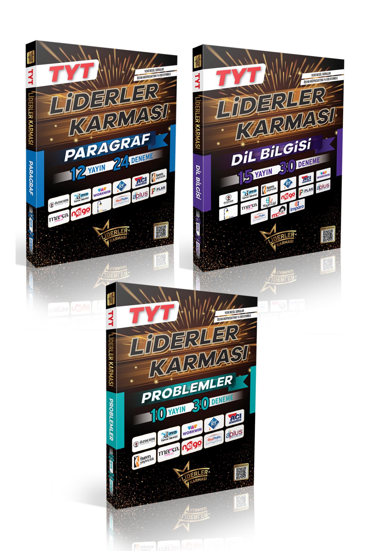 LİDERLER KARMASI 2026 TYT Liderler Karması Paragraf - Dil Bilgisi - Problemler Deneme Seti Toplam 84 Deneme