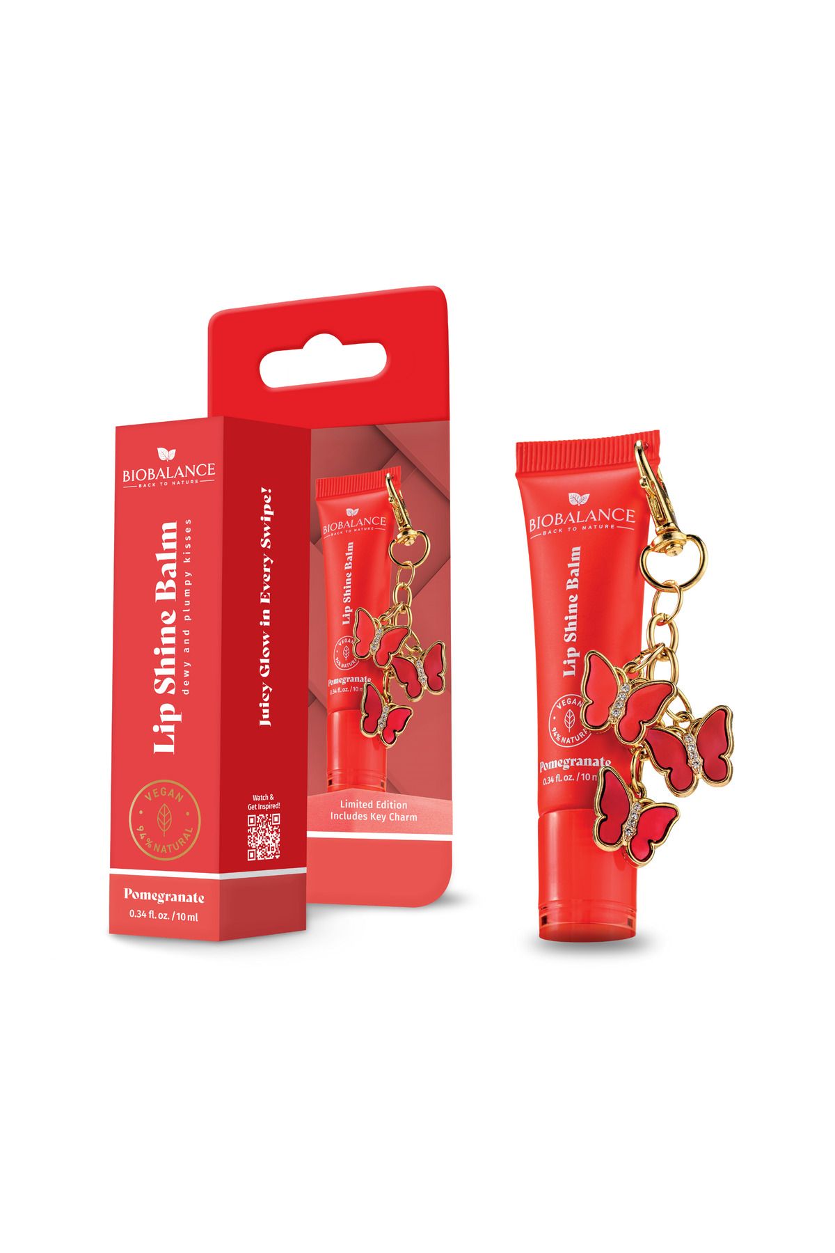 probio balance-Lip balm with glossy effect, Pomegranate, BioBalance, 10 ml 2