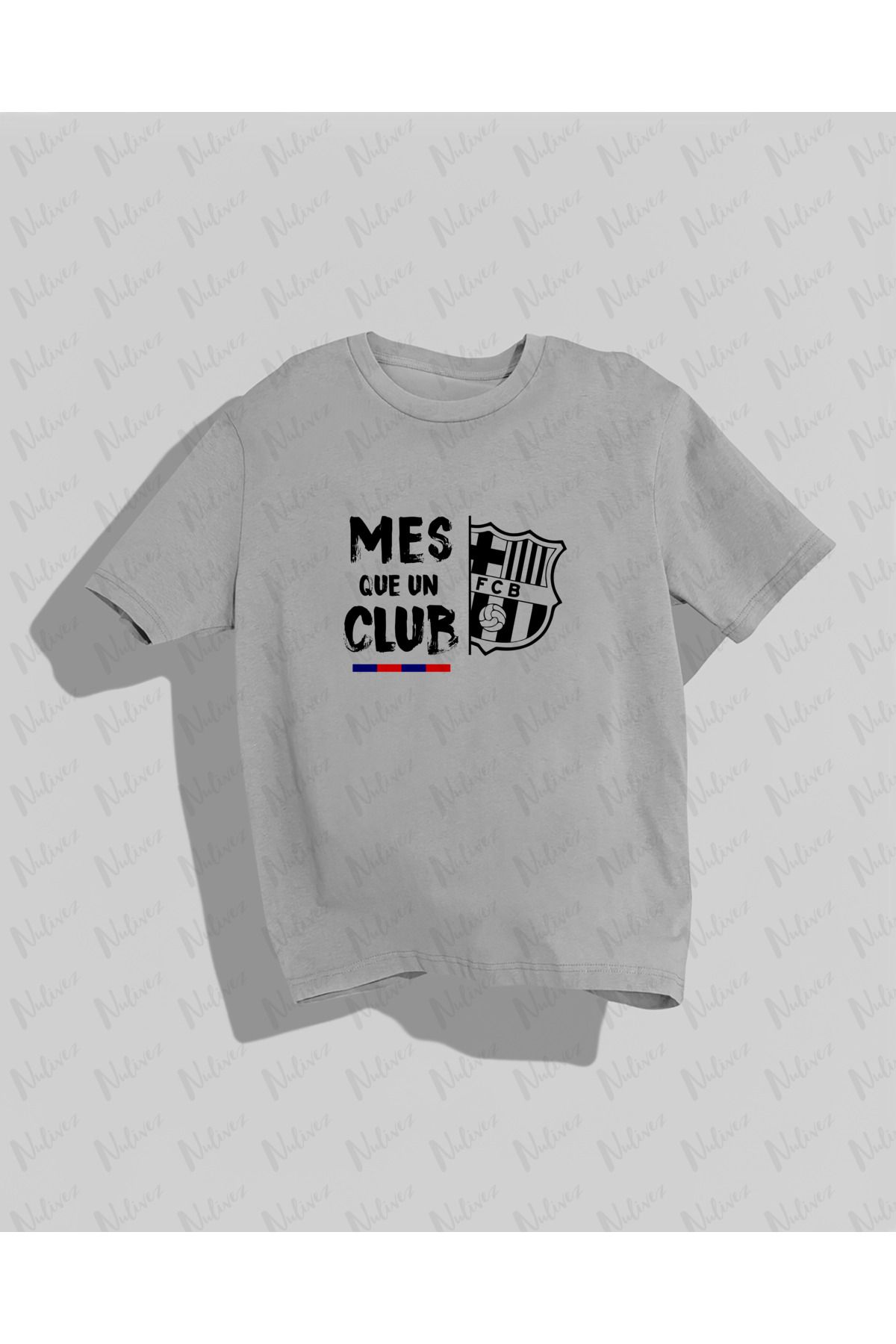Nulivez Barcelona Tasarımı Baskılı Yüksek Kalite Kompakt Unisex Oversize T-Shirt