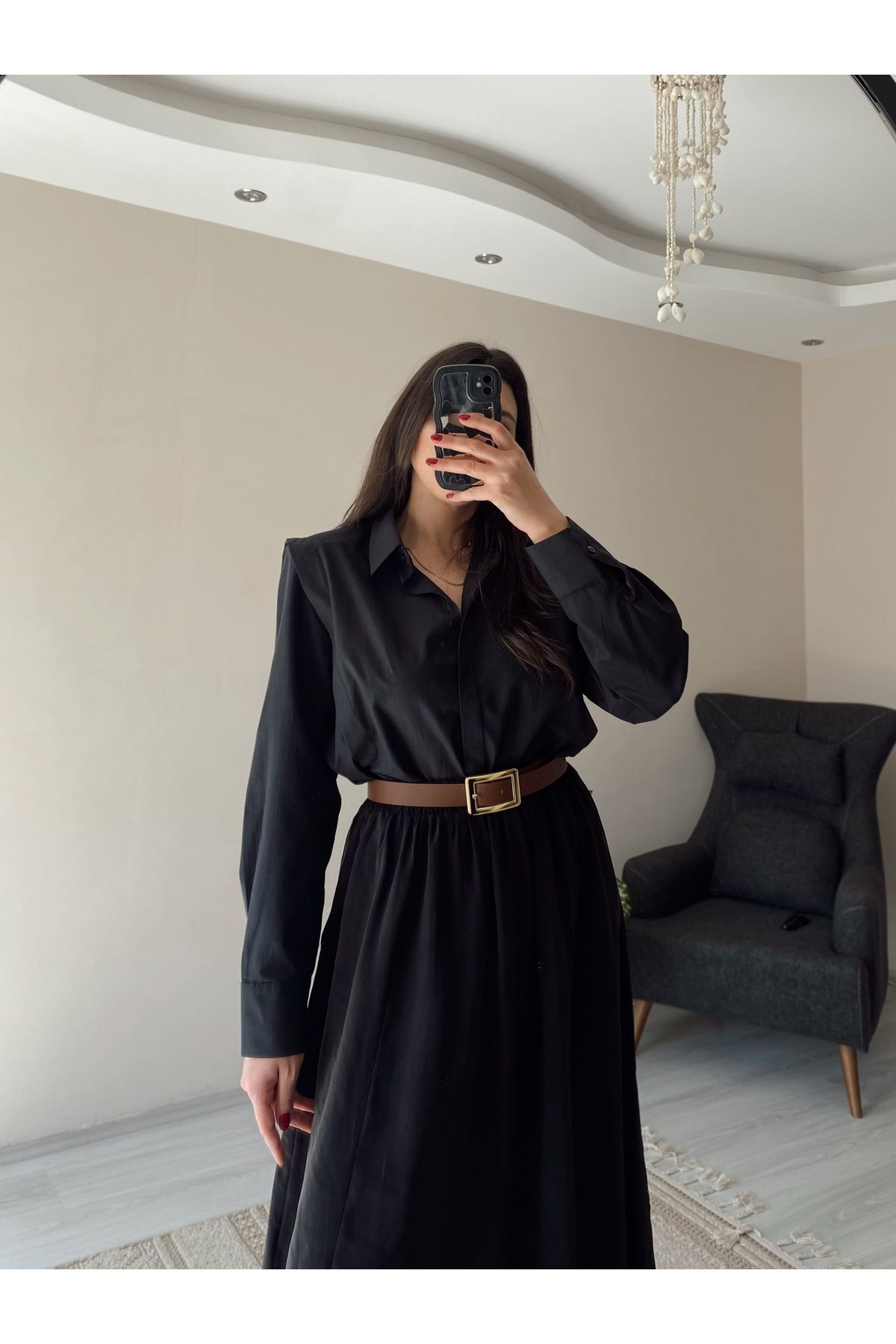Hacer Balcı Oversize Premium Vatkalı Gömlek