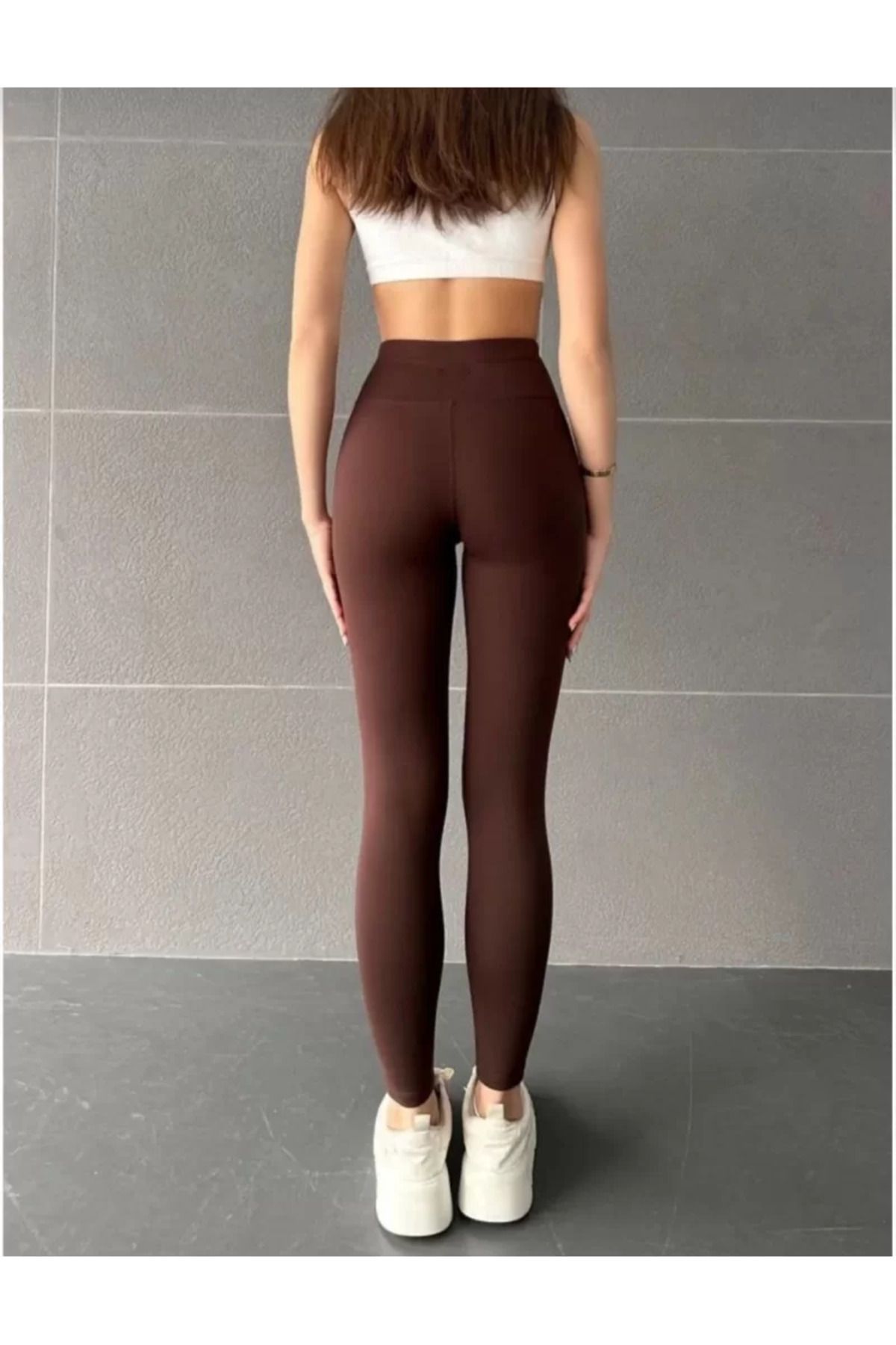 ruum fashions Nonofit Yüksek bel Düz Sporcu Tayt