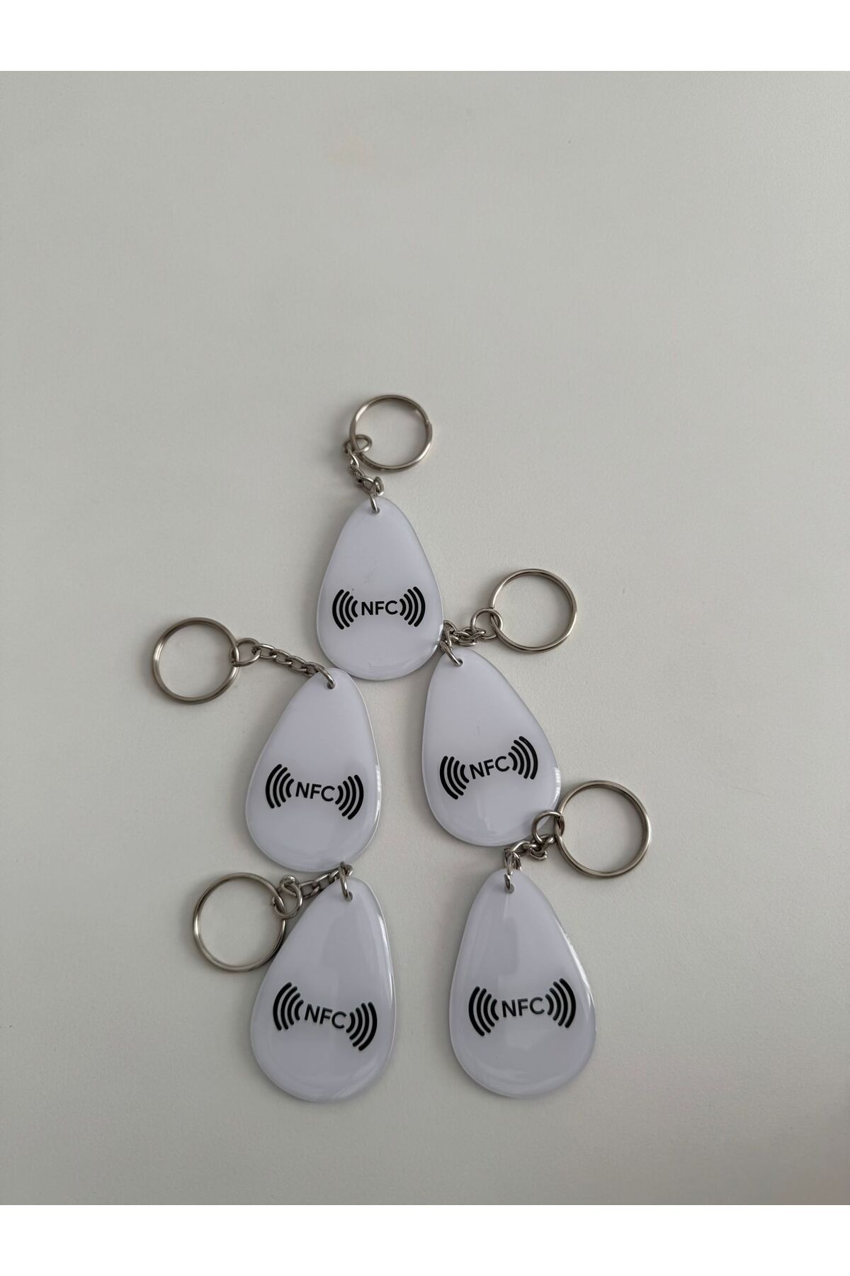 aktap 5 Adet NFC Anahtarlık. Boş anahtarlık- nfc özellikli anahatarlık NTAG 213 Beş tane