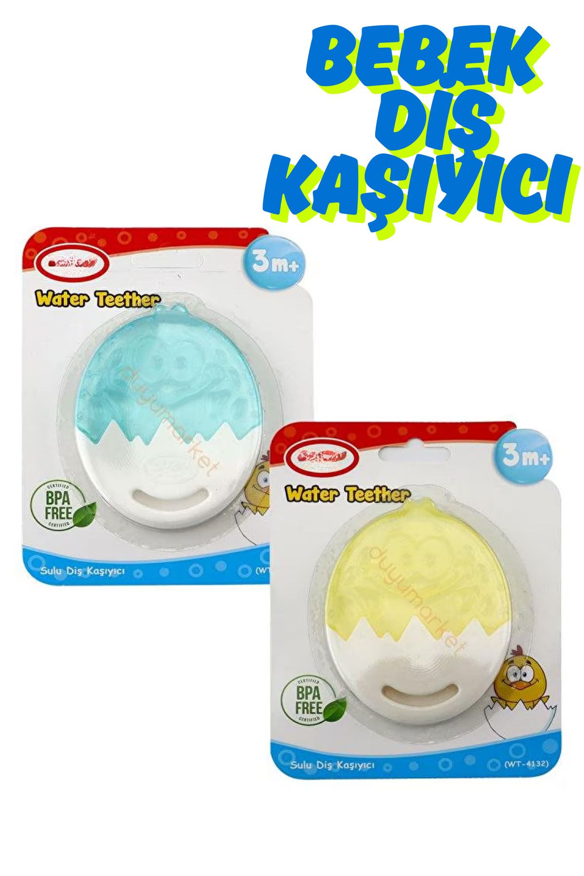 İMVULA Bebek Diş Kaşıyıcı Sulu Silikon Diş Kaşıyıcı