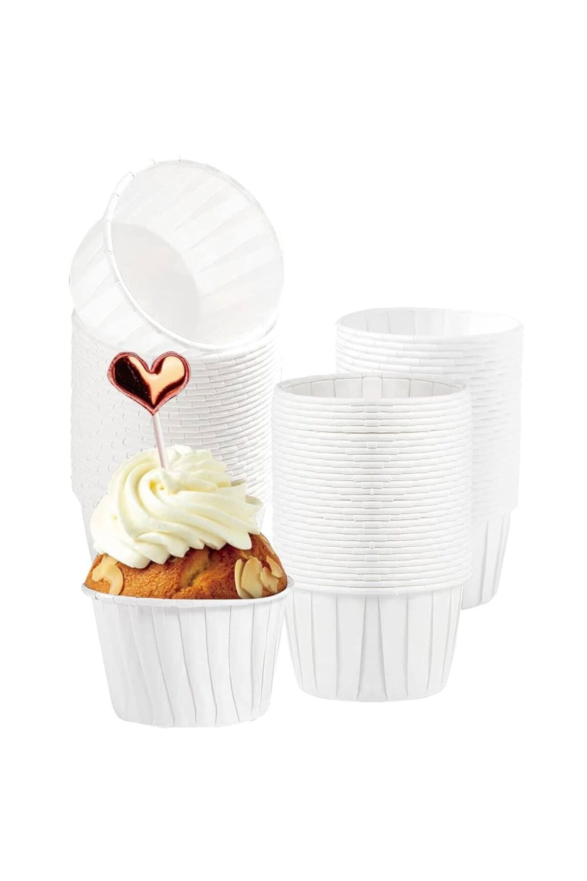 PRATİK SHOP Cupcake kapsülü Muffin kalıbı 50’li