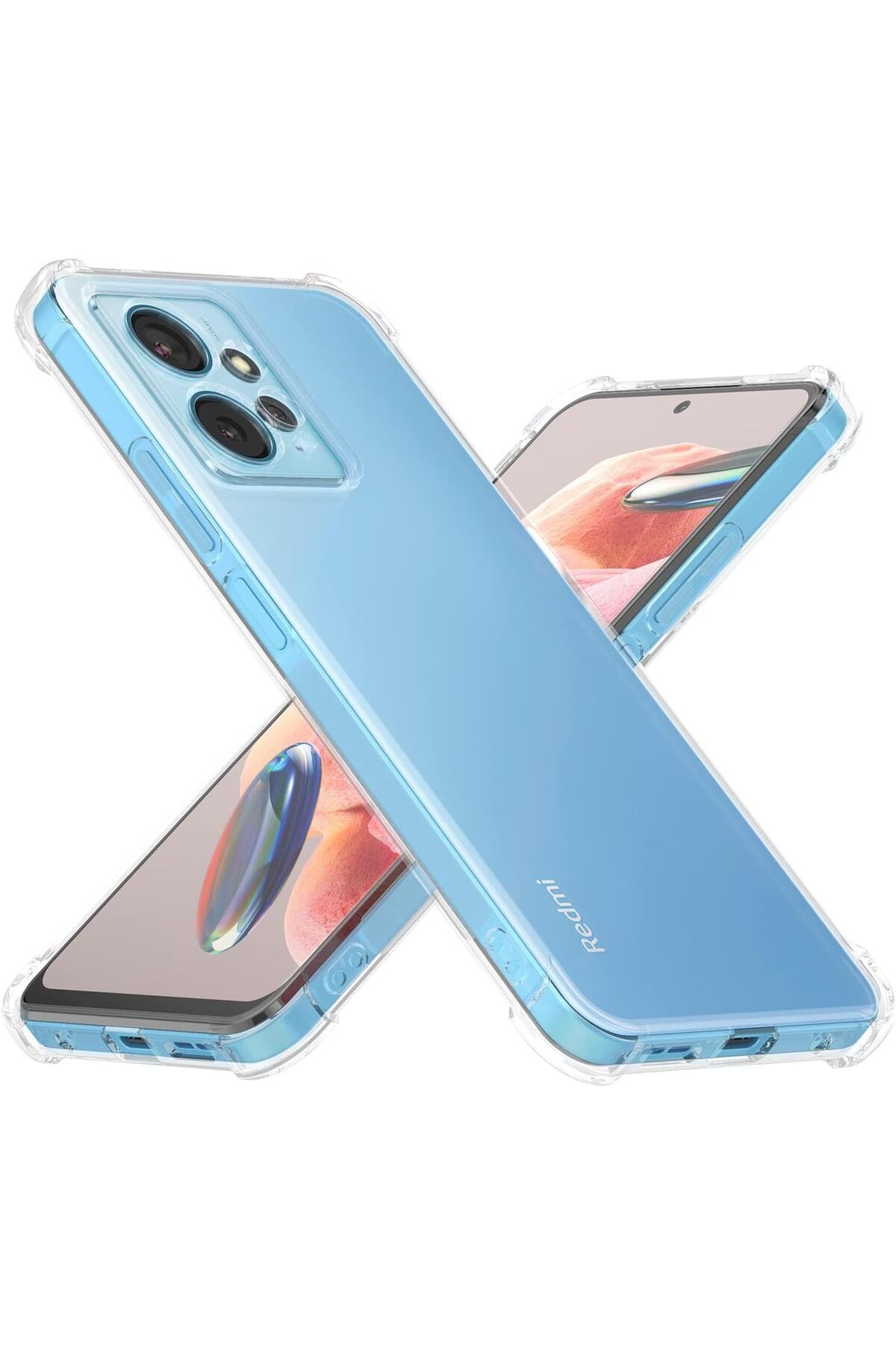 Ehr. Xiaomi Redmi Note 12 4G Uyumlu Darbe Önleyici Sararmaya Dayanıklı Airbag Korumalı Ultra Slim TPU Şef