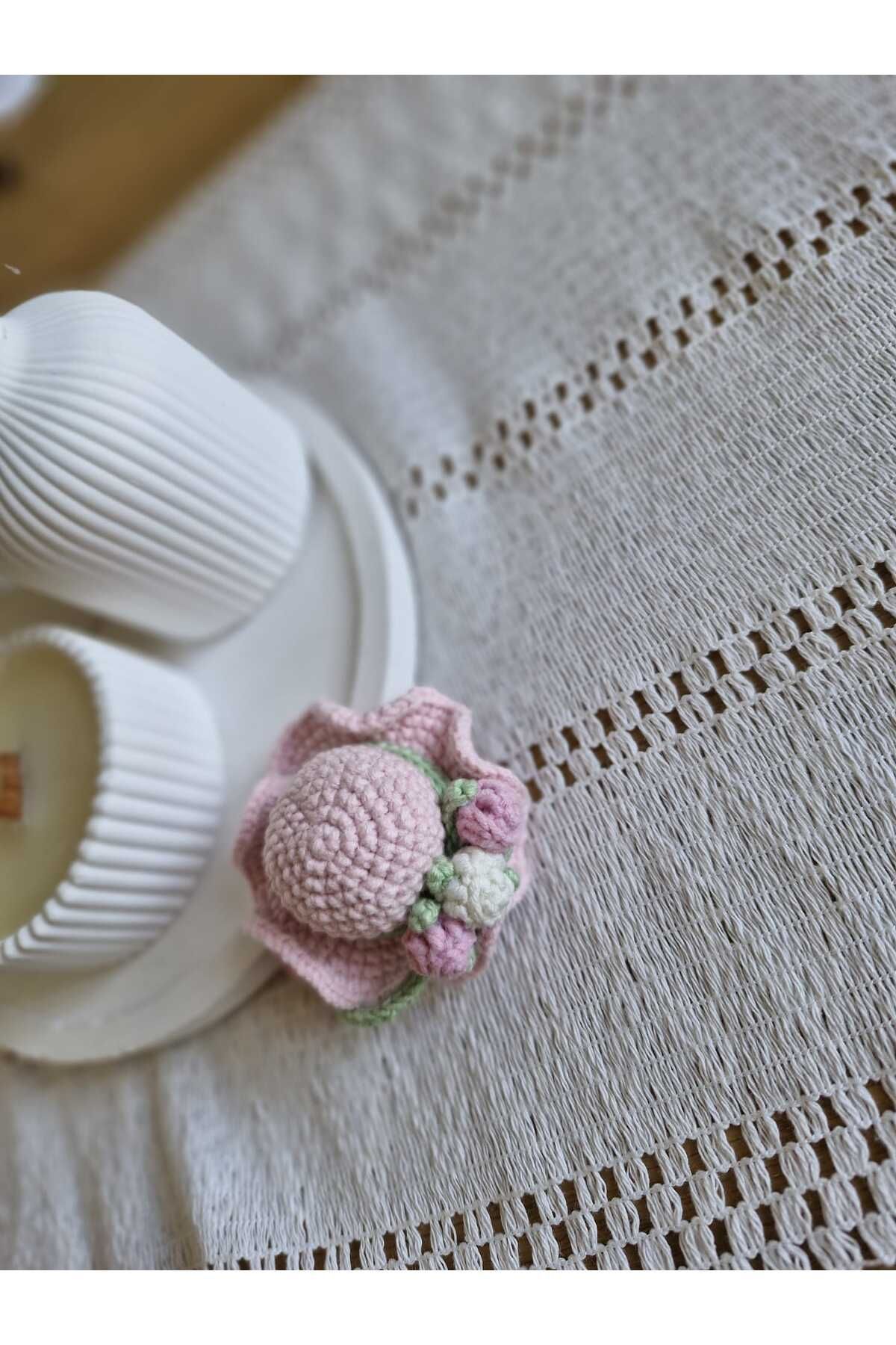 raru 1 Adet toz pembe Şapka toka
