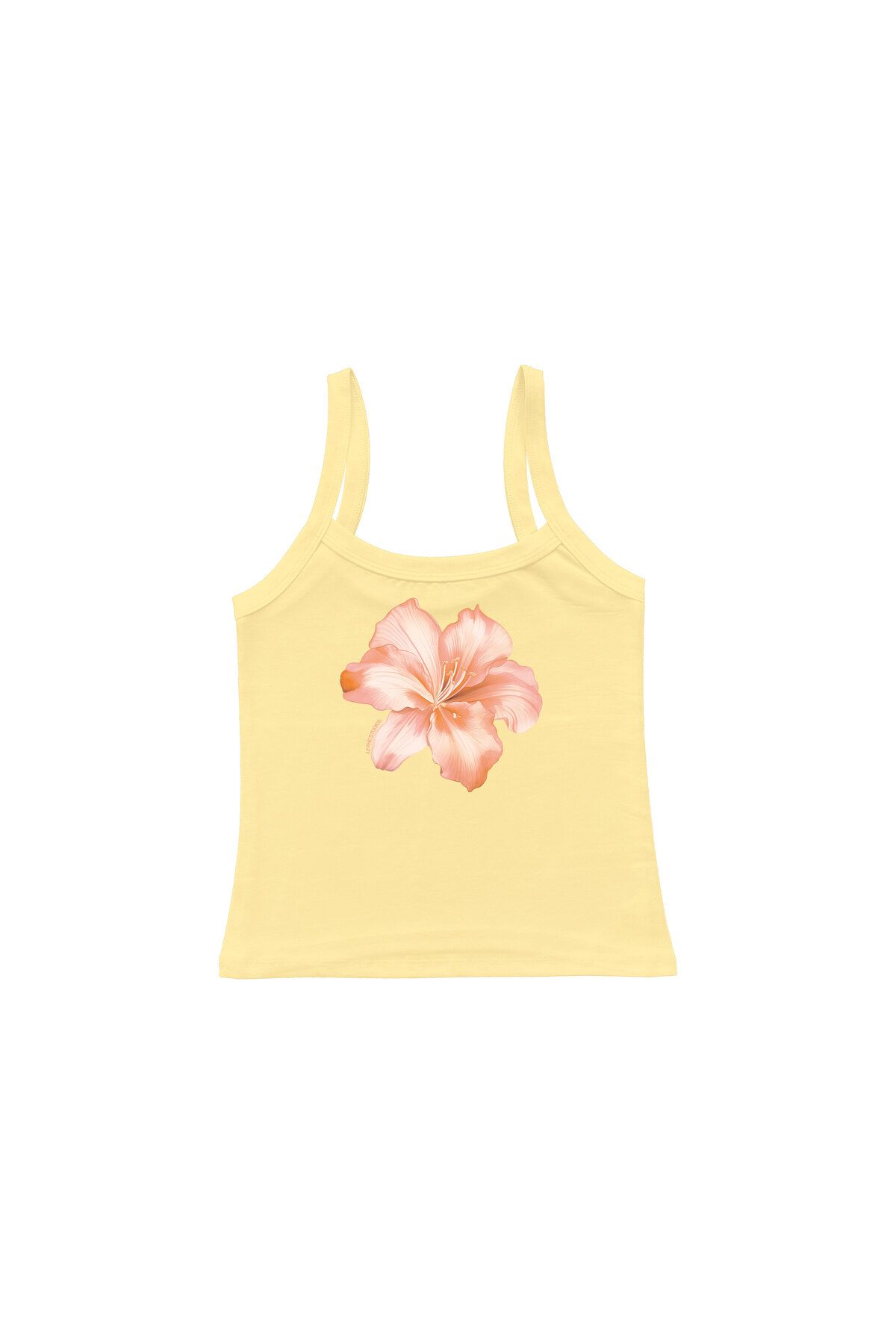 lethestudios Fleur d'Hibiscus Baskılı Askılı Üst
