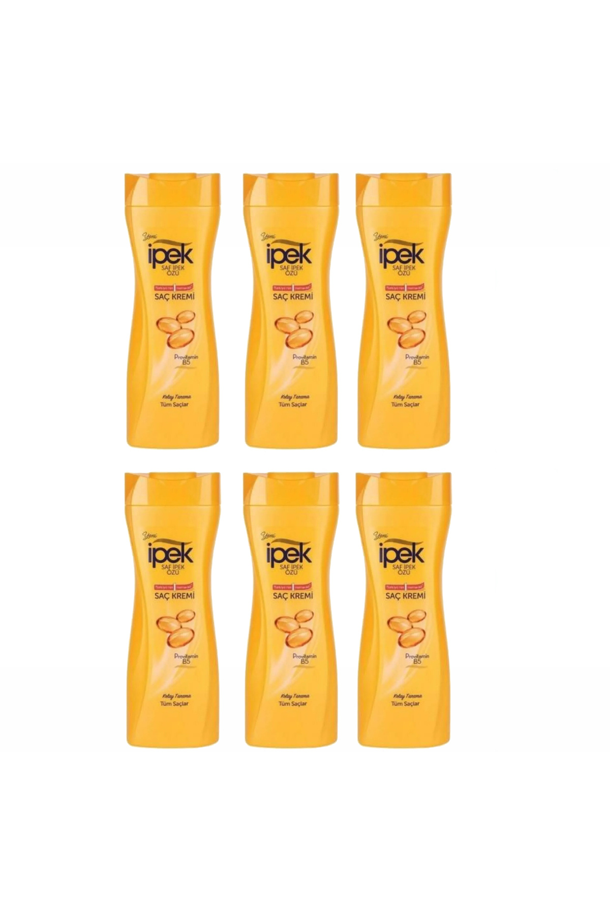 İpek İpek Saç Kremi 480 ml Tüm Saçlar Için Pro Vitamin B5 6 adet