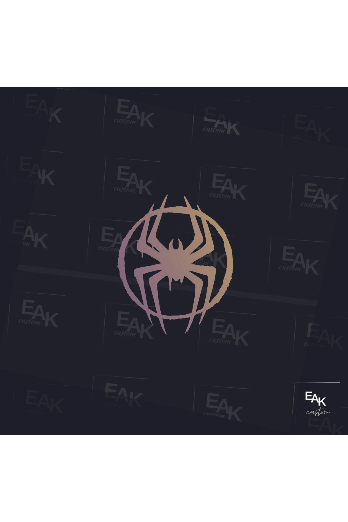 eakcustom ÖRÜMCEK oto sticker (8cm x 9cm)