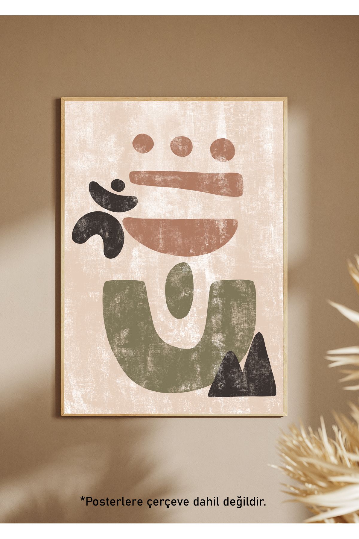 One Little Happiness Bohem Tarzı Poster Estetik Duvar Posteri , Çerçevesiz Poster