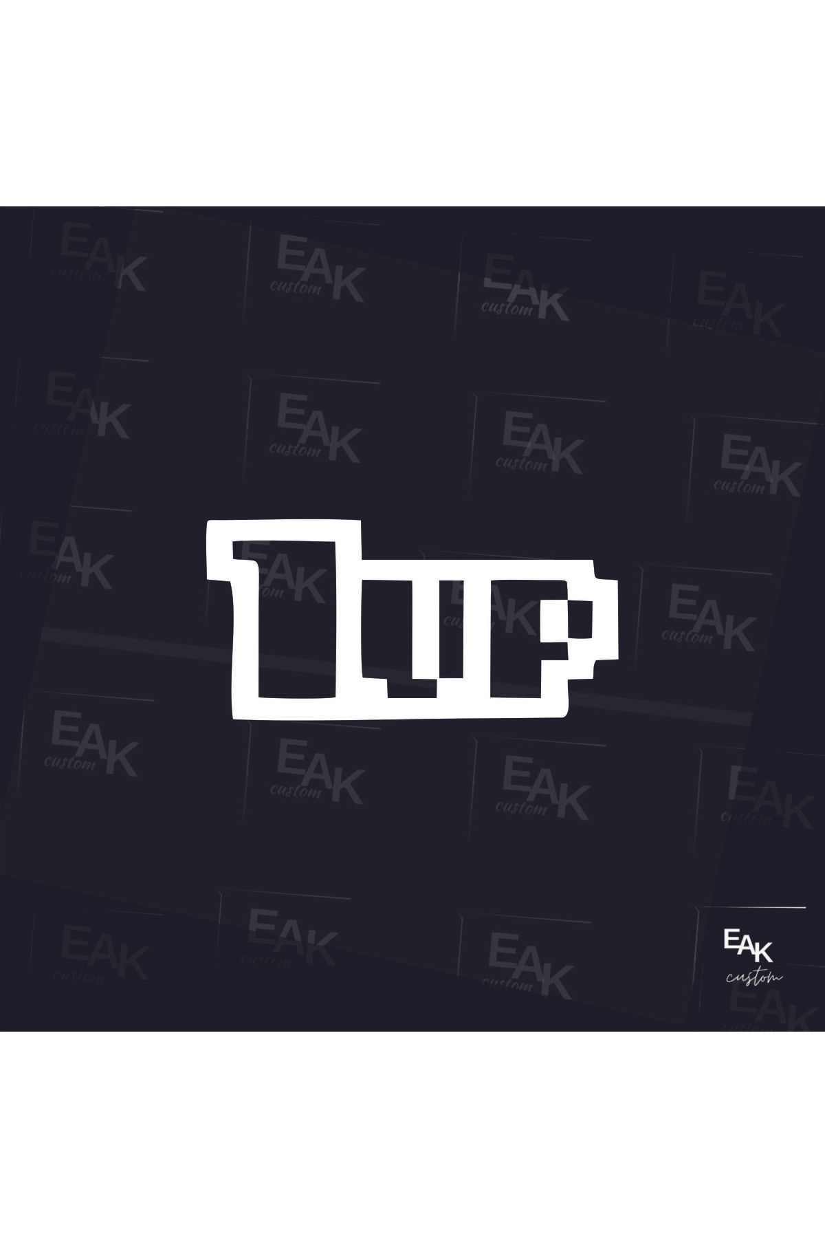 eakcustom 1UP LEVEL oto sticker (10cm x 4cm)