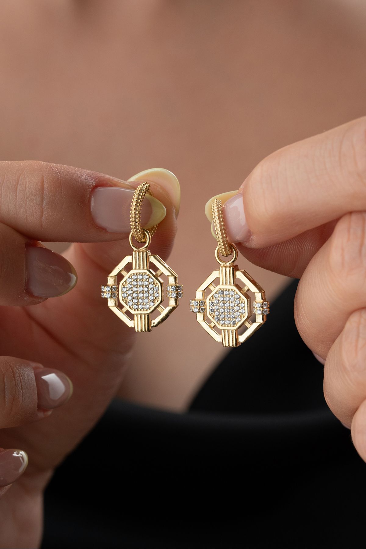 Silvano Jewelry 925 Ayar Gümüş Zirkon Taşlı Kadın Küpe