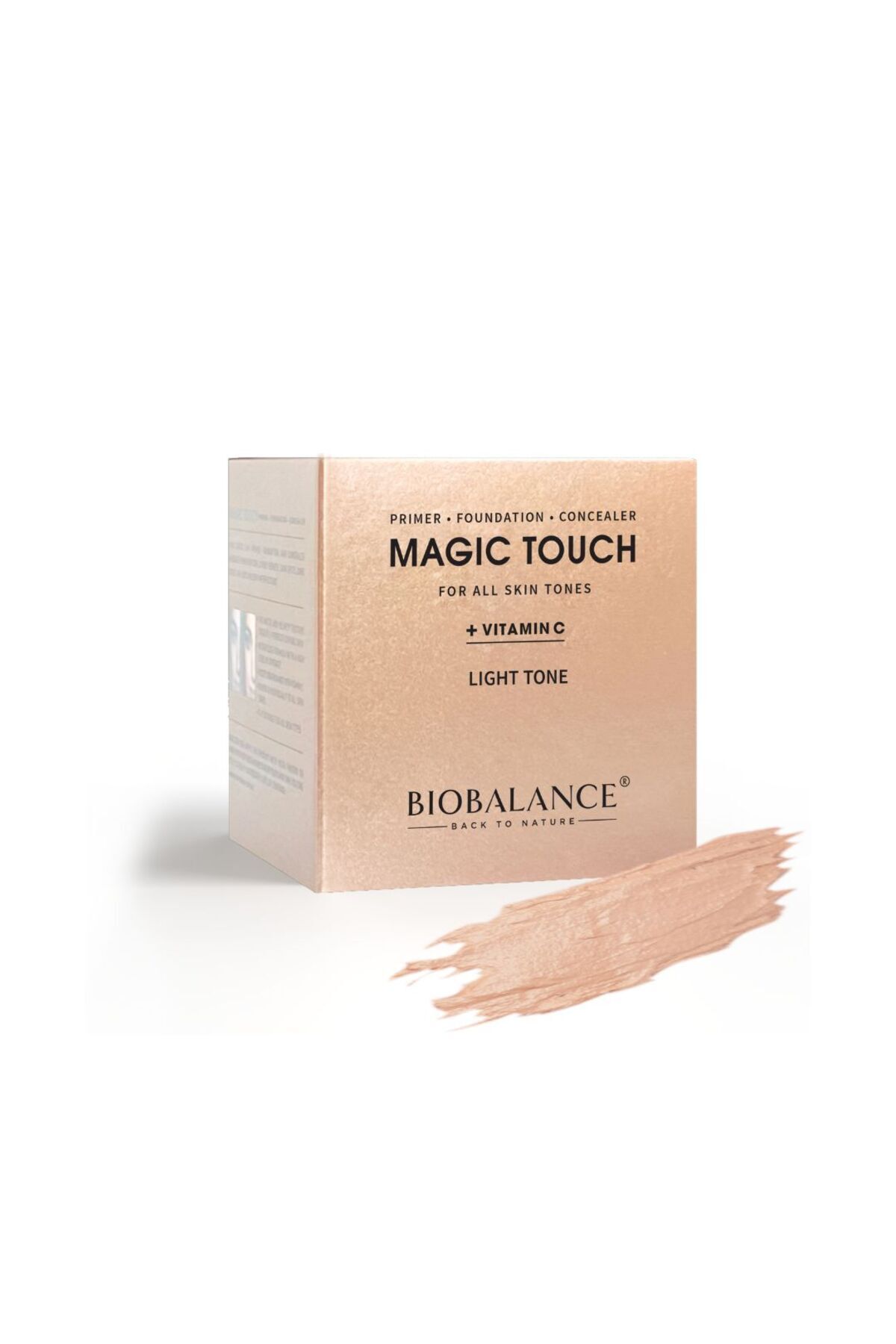 probio balance-Magic Touch, primer, foundation and anti-dark circle with vitamin C, shade Light, Bio Balance, 30 ml 4