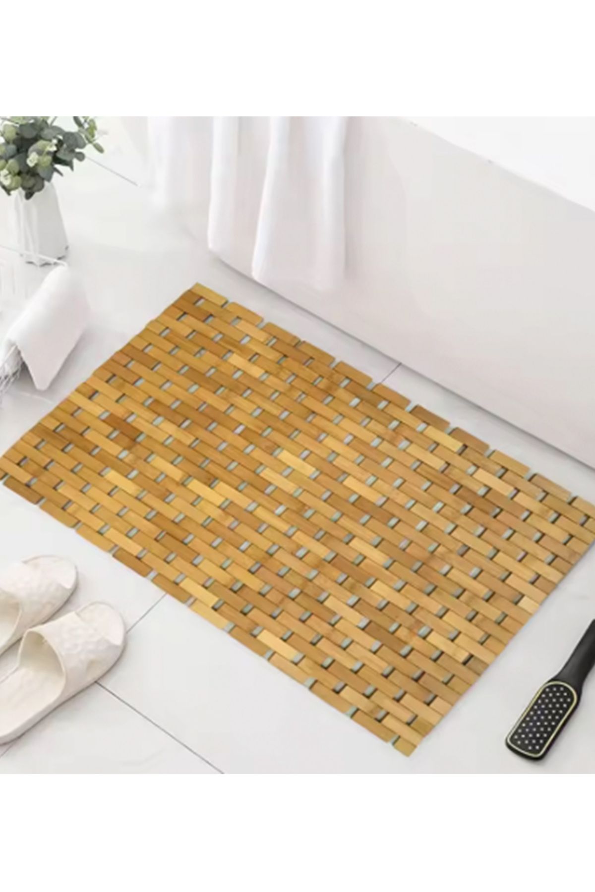 Weblonya Bambu Banyo Paspası Duş Paspası 3050