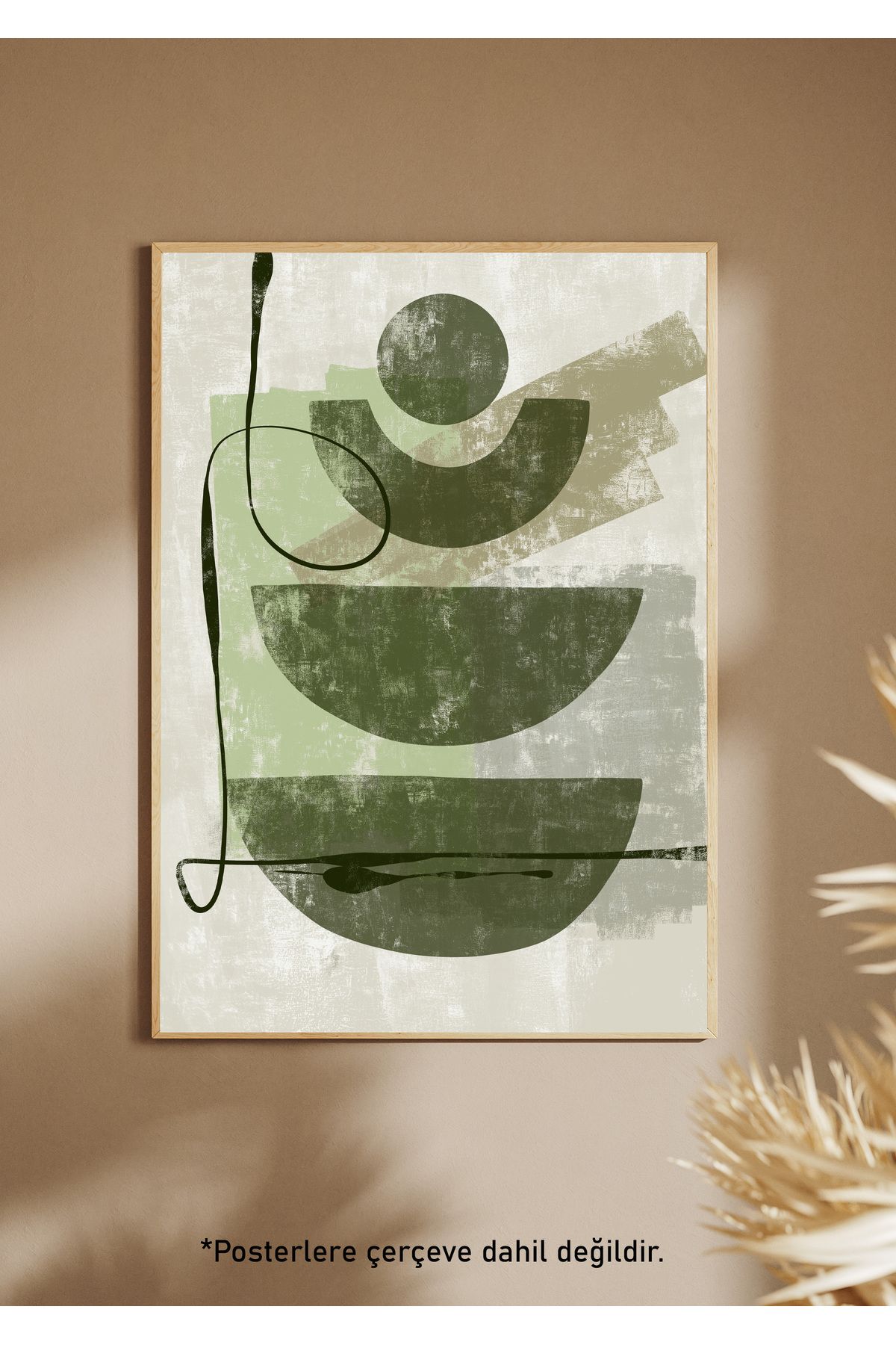 One Little Happiness Bohem Tarzı Poster Estetik Duvar Posteri , Çerçevesiz Poster