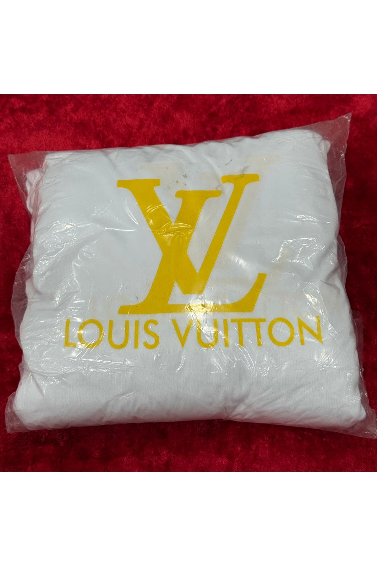 Korkmaz Oto Market & Aksesuar A Kalite Penye Servis Kılıfı Ön Arka Takım Louis Vuitton Beyaz
