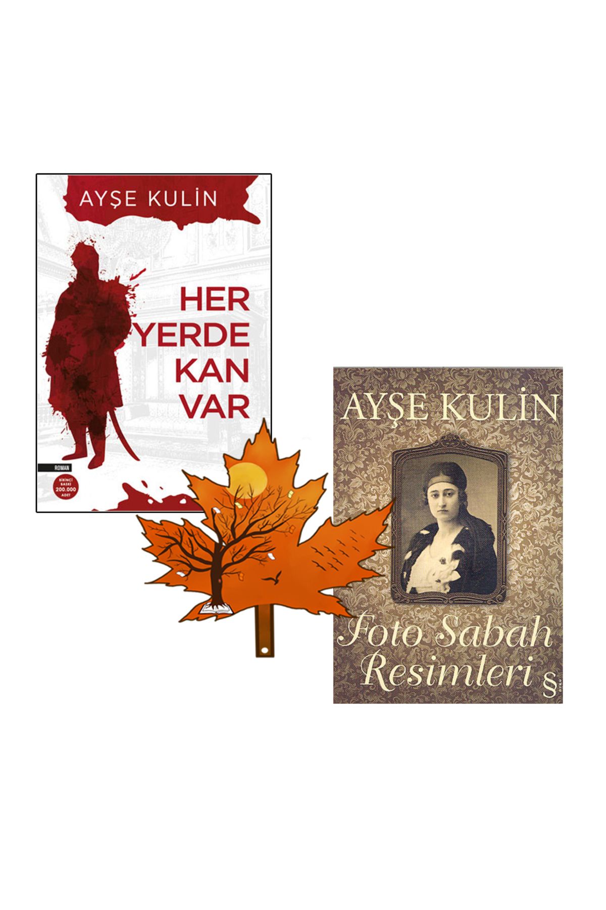 Everest Yayınları ayşe kulin - her yerde kan var - foto sabah resimleri - kitap ayracı ile