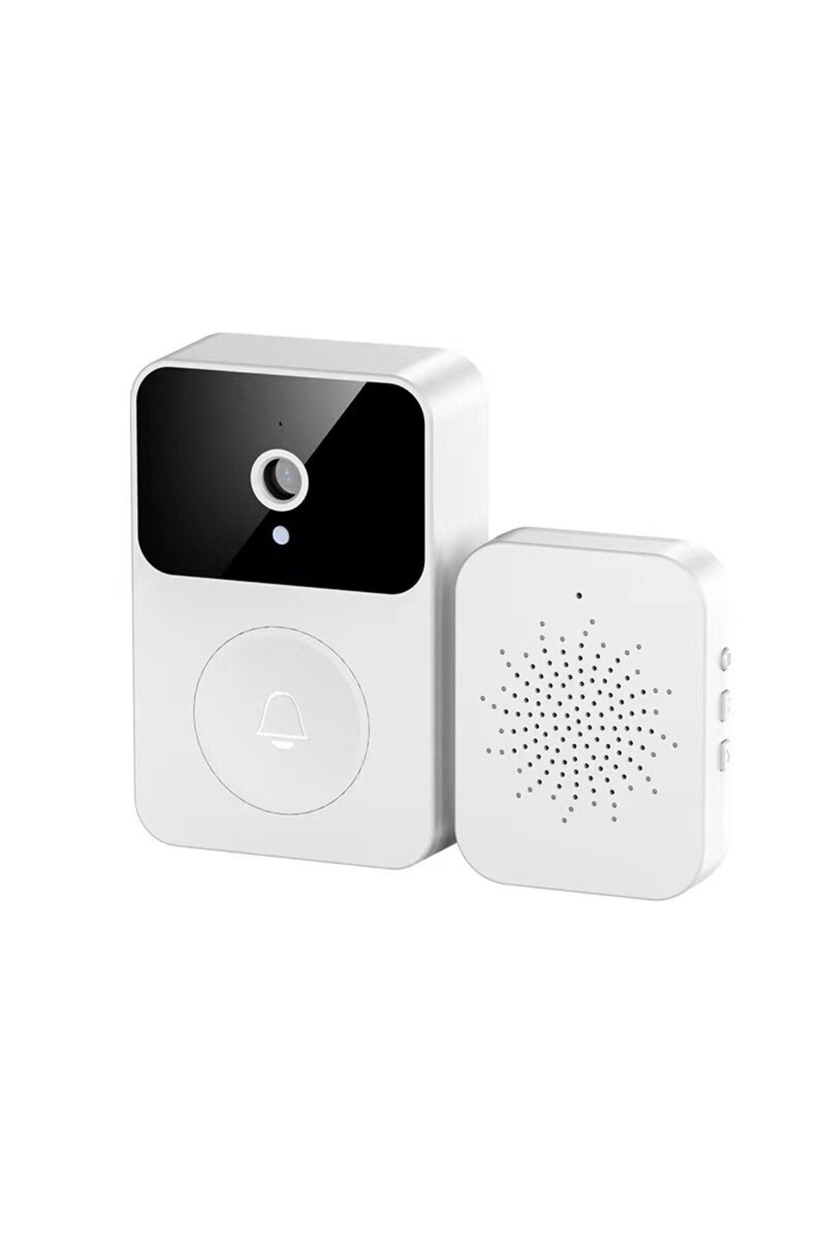 ideal STORE-idealSTORE Doorbell with Wifi Camera and Intercom, Waterproof, Wireless, Infrared Night Vision, 4