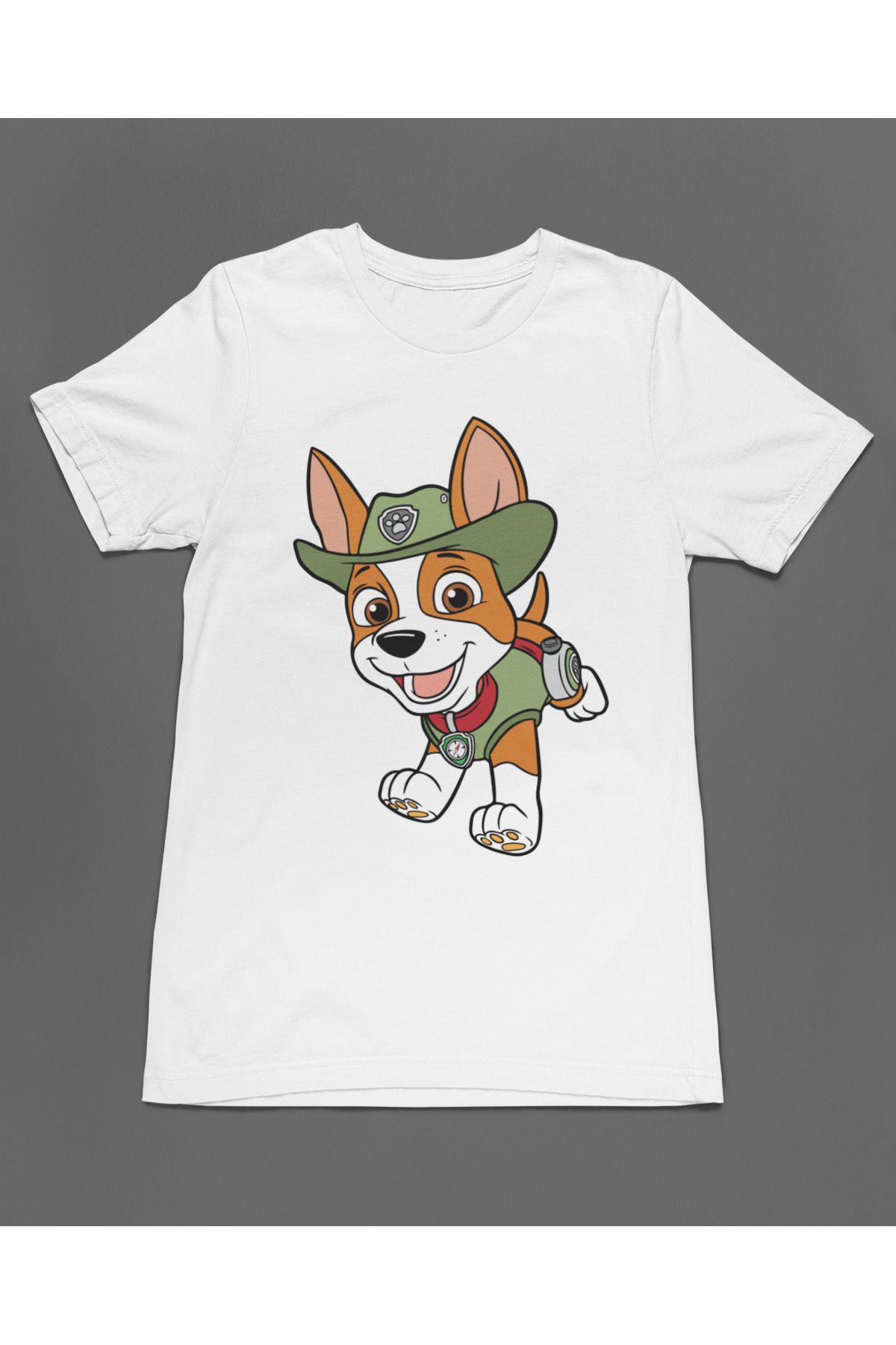 Bumeta Cesur İzci Tracker Paw Patrol Unisex Tişört T-Shirt