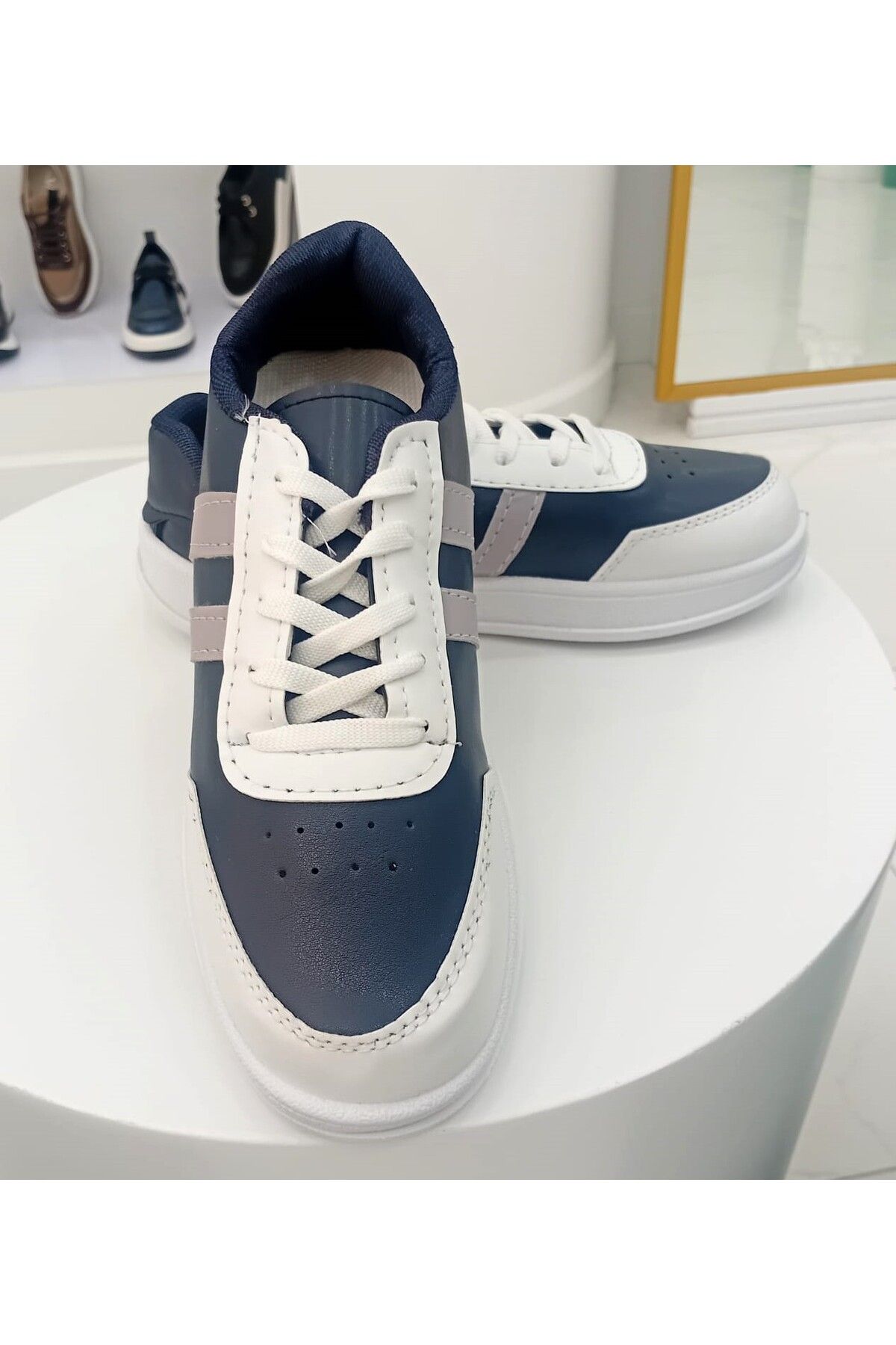 Klay Shoes İki Bantlı Unisex Günlük Hafif Taban Sneaker Spor Ayakkabı