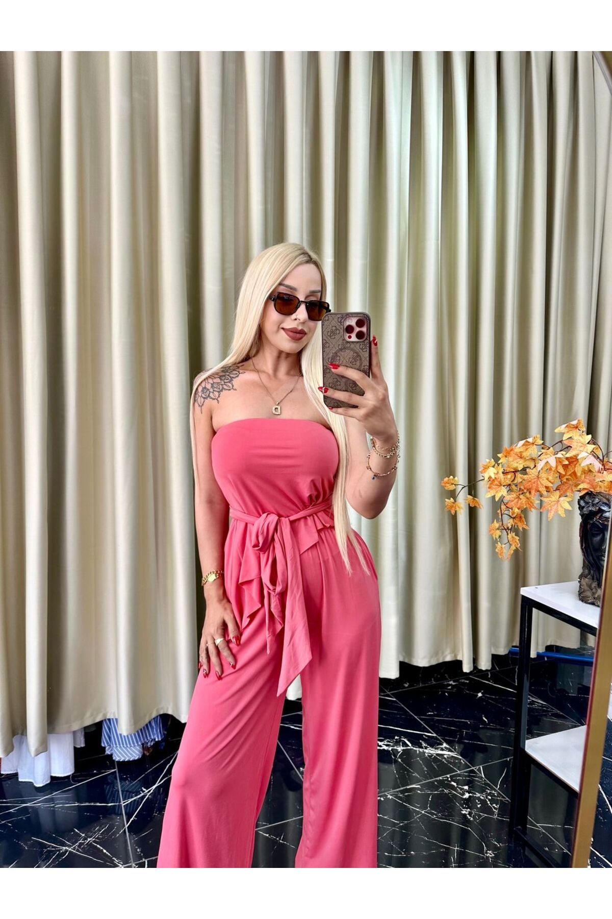 Dilara Kavraal Butik Sandy Volanlı Straplez Takım