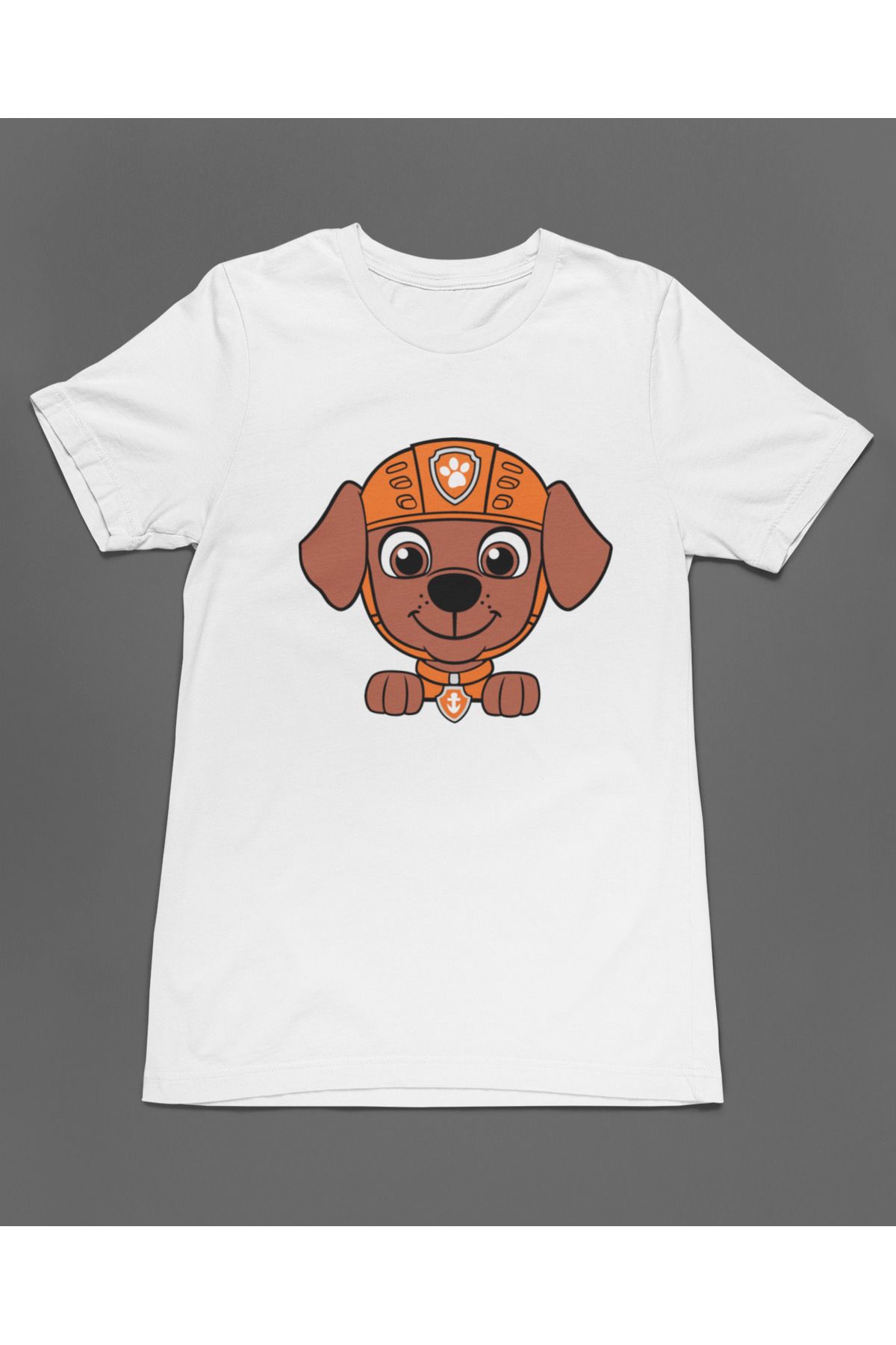 Bumeta Turuncu Takım Lideri Zuma Paw Patrol Unisex Tişört T-Shirt