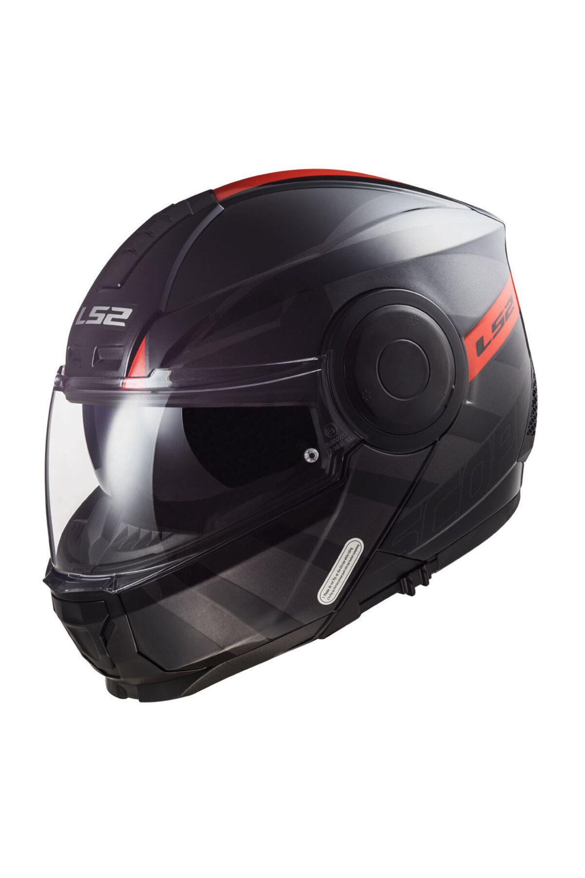 LS2 SCOPE HAMR MAT SİYAH-KIRMIZI KASK