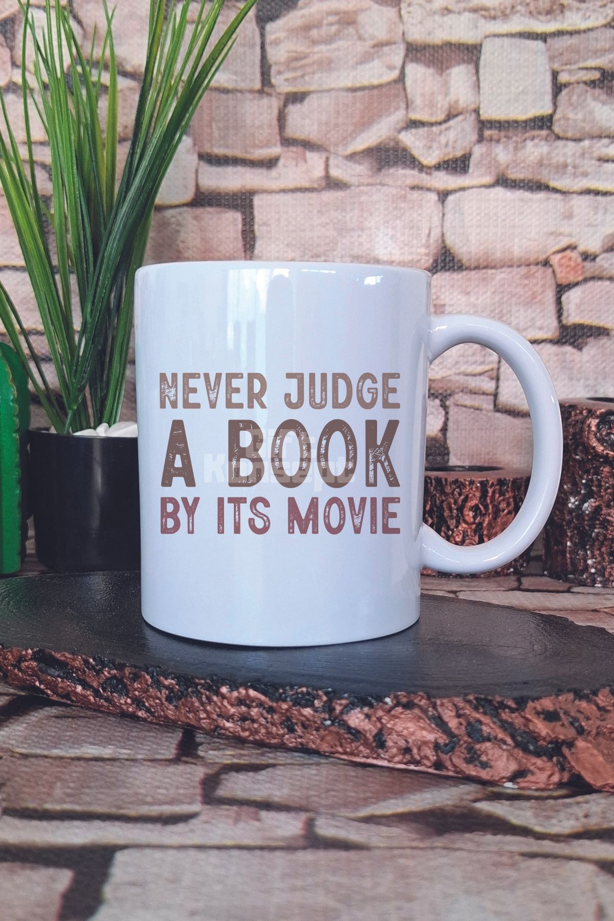 giftkonsept Never Judge A Book By Its Movie Yazılı Kitap Sever Uyarısı Hediye Baskılı Kupa Bardak
