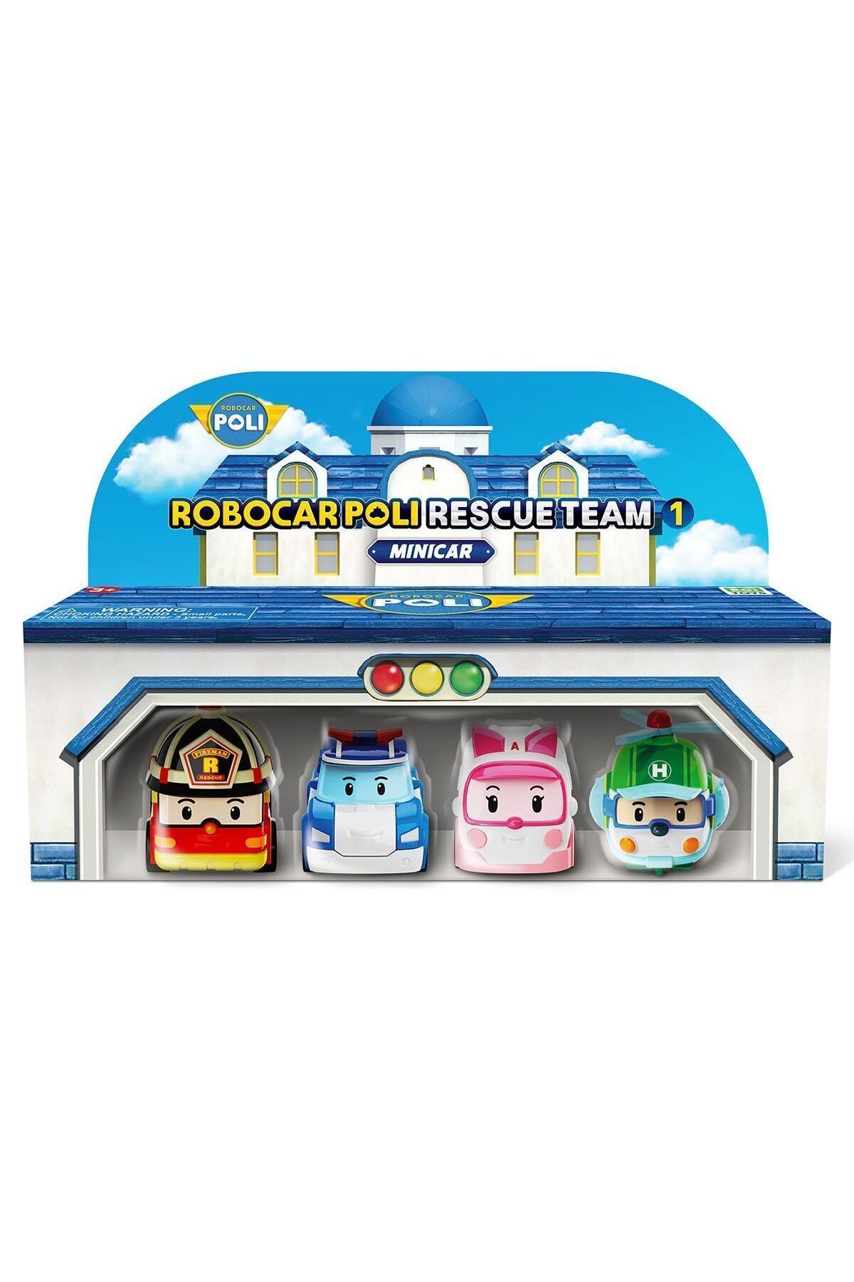 CRONDER Poli Mrt-760 Robocar Poli Mini Kasabanın Kurtarma Araçları 4lü Set