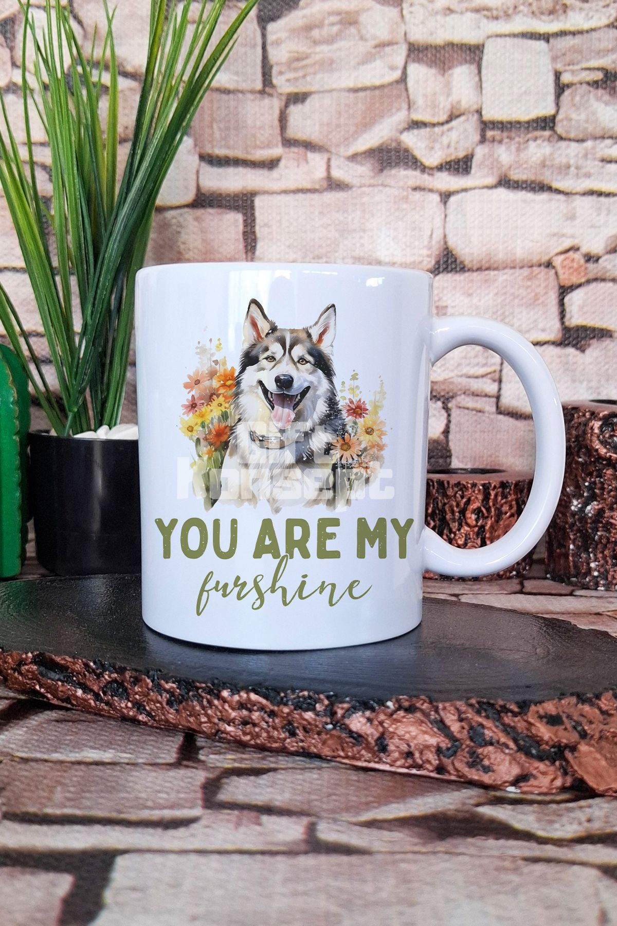 giftkonsept You Are My Sunshine Köpeksever Hediyelik Baskılı Çay Kahve Sunum Kupa Bardak