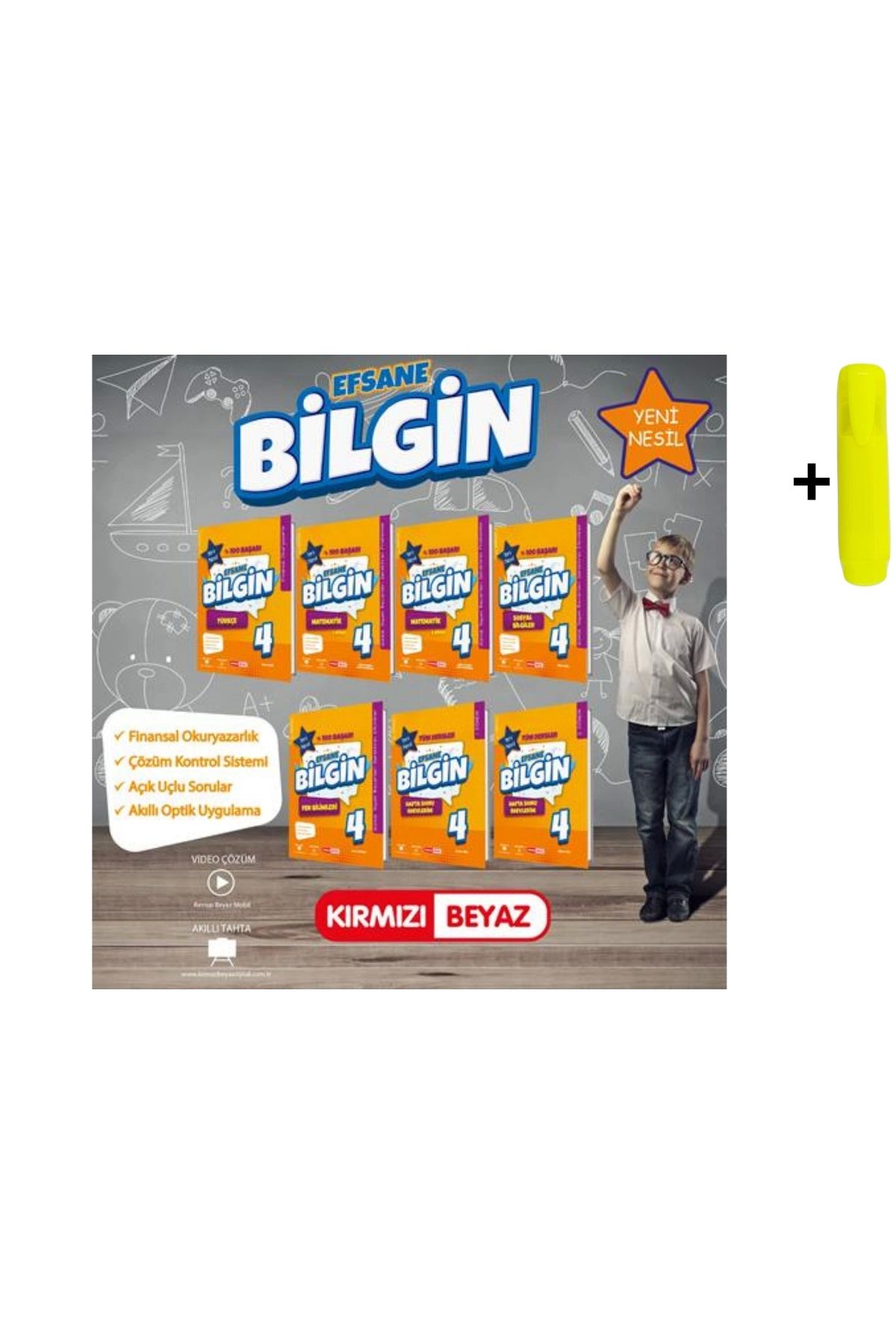Kırmızı Beyaz Yayınları Kırmızı Beyaz Yayınları 4. Sınıf Efsane Bilgin Set Yeni