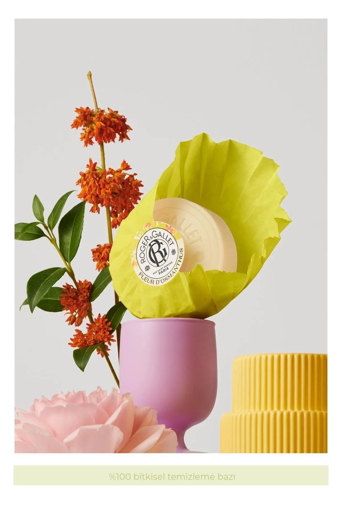 Roger&Gallet-صابون فلور دي أوسمانثوس العشبي، مستخلص المشمش، منعش، معطر 100 جرام 3